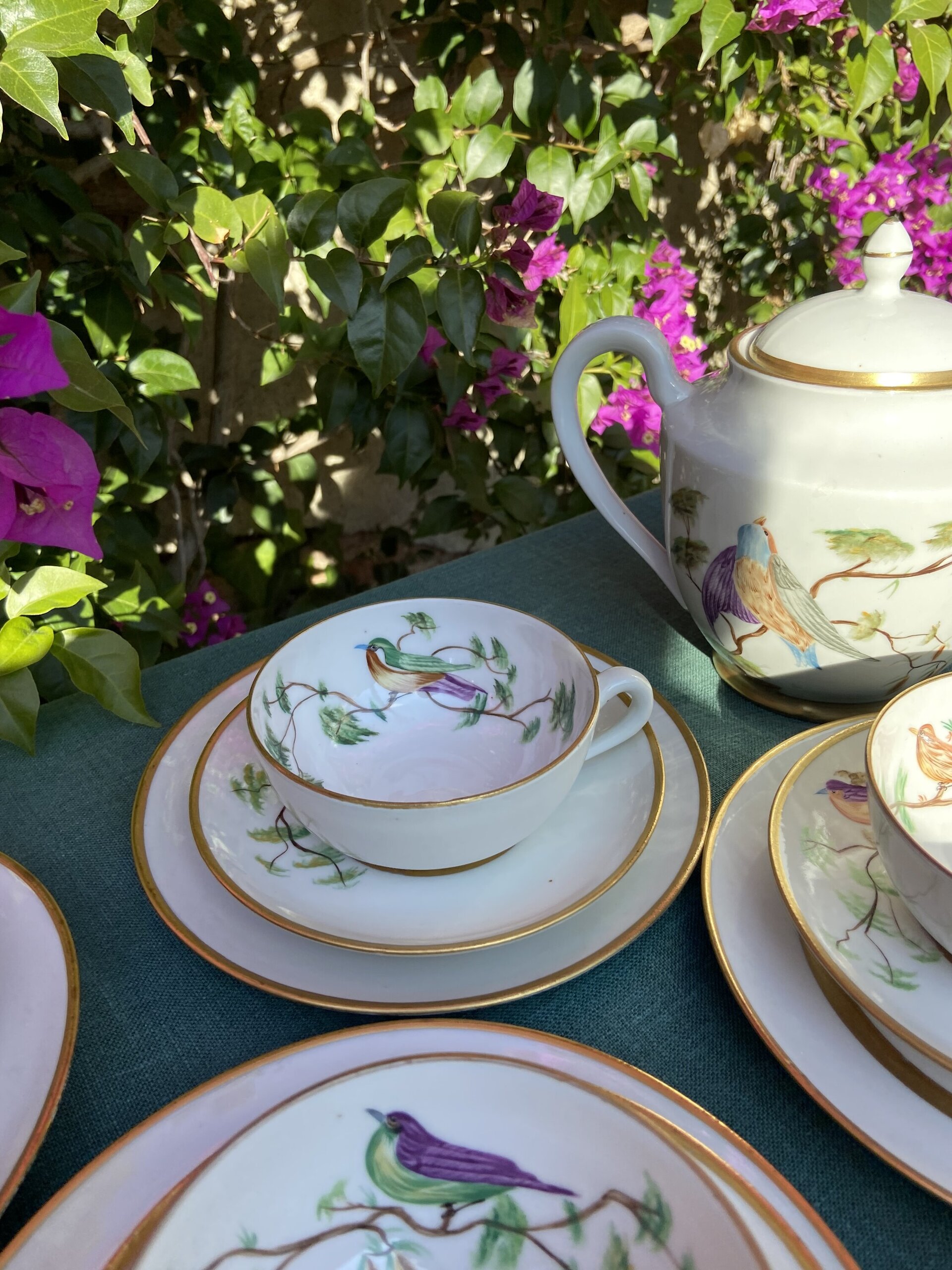 Juego de té en porcelana "Bidasoa". - 6