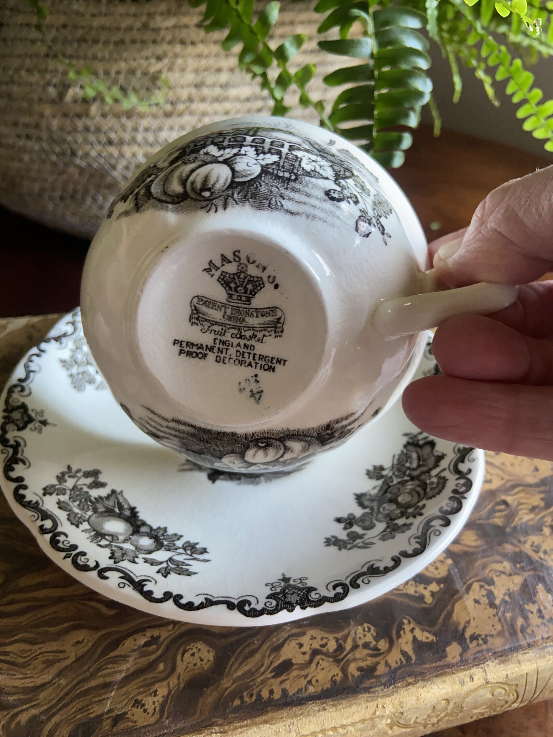 Taza de té en loza inglesa "Mason´s" (mod. Fruit Basquet) - 4