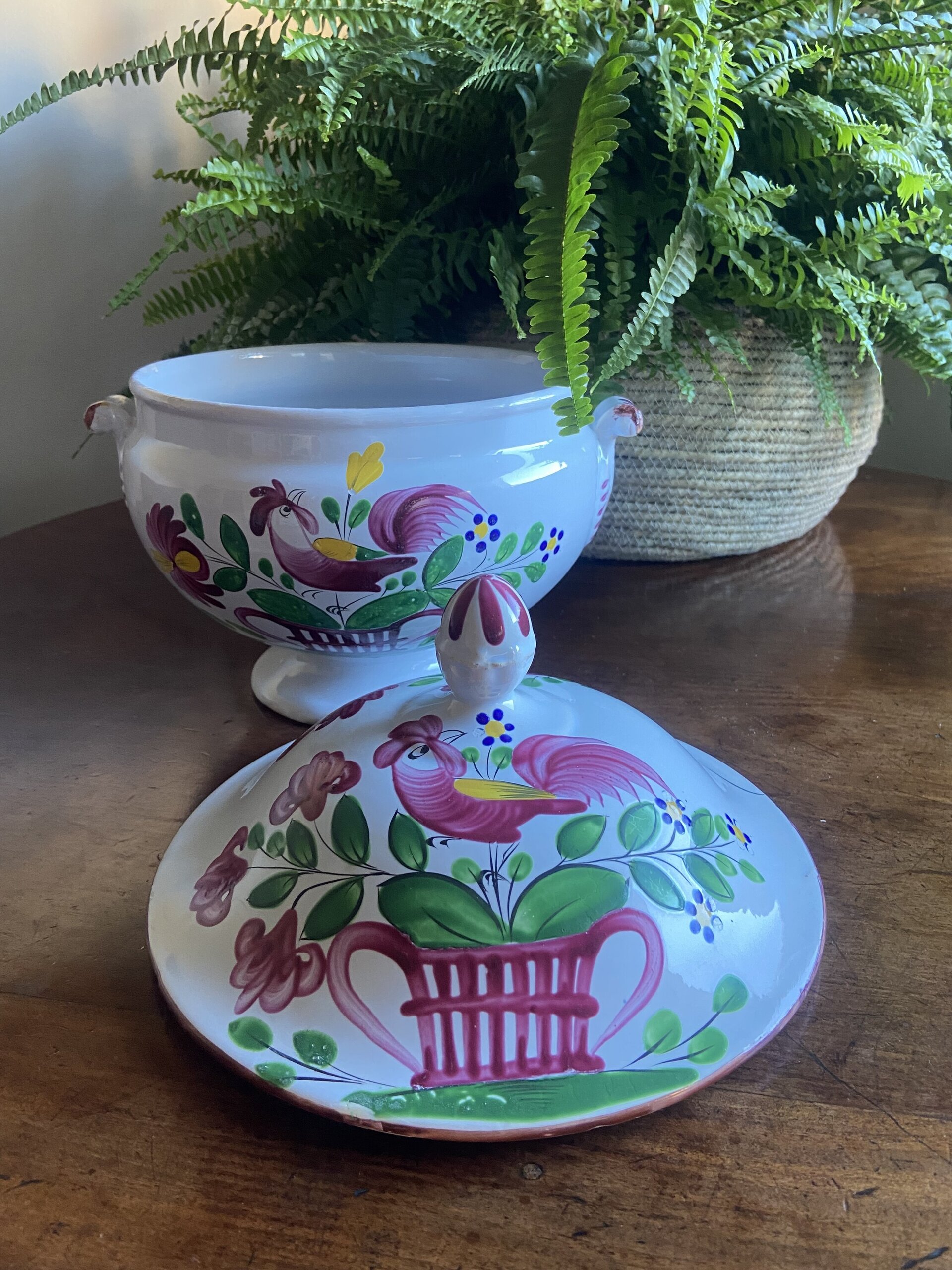 Sopera en loza francesa "Luneville". - 6