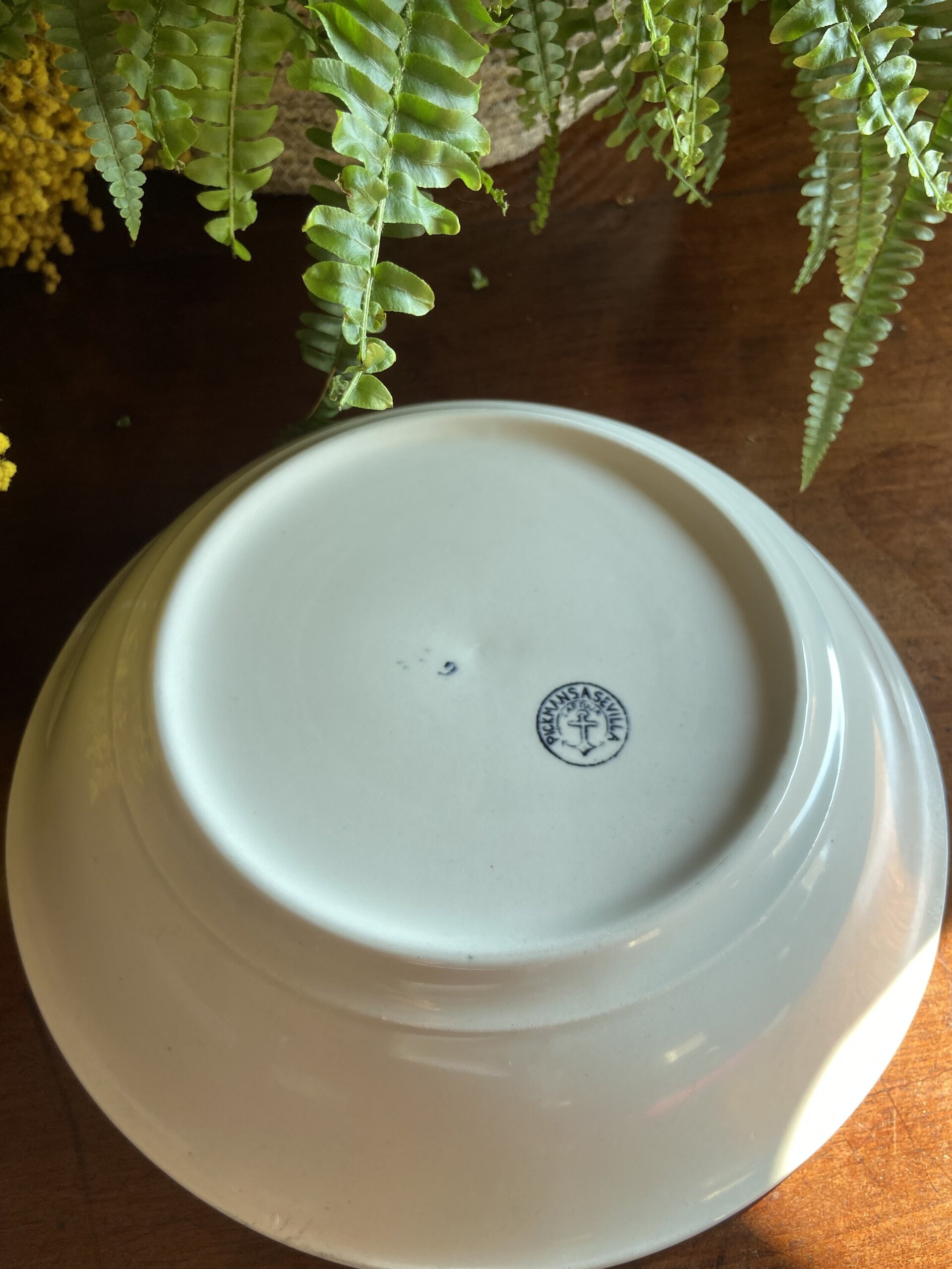 Bol en loza "Pickman S.A. Sevilla" Cartuja (mod. Vistas) - 4