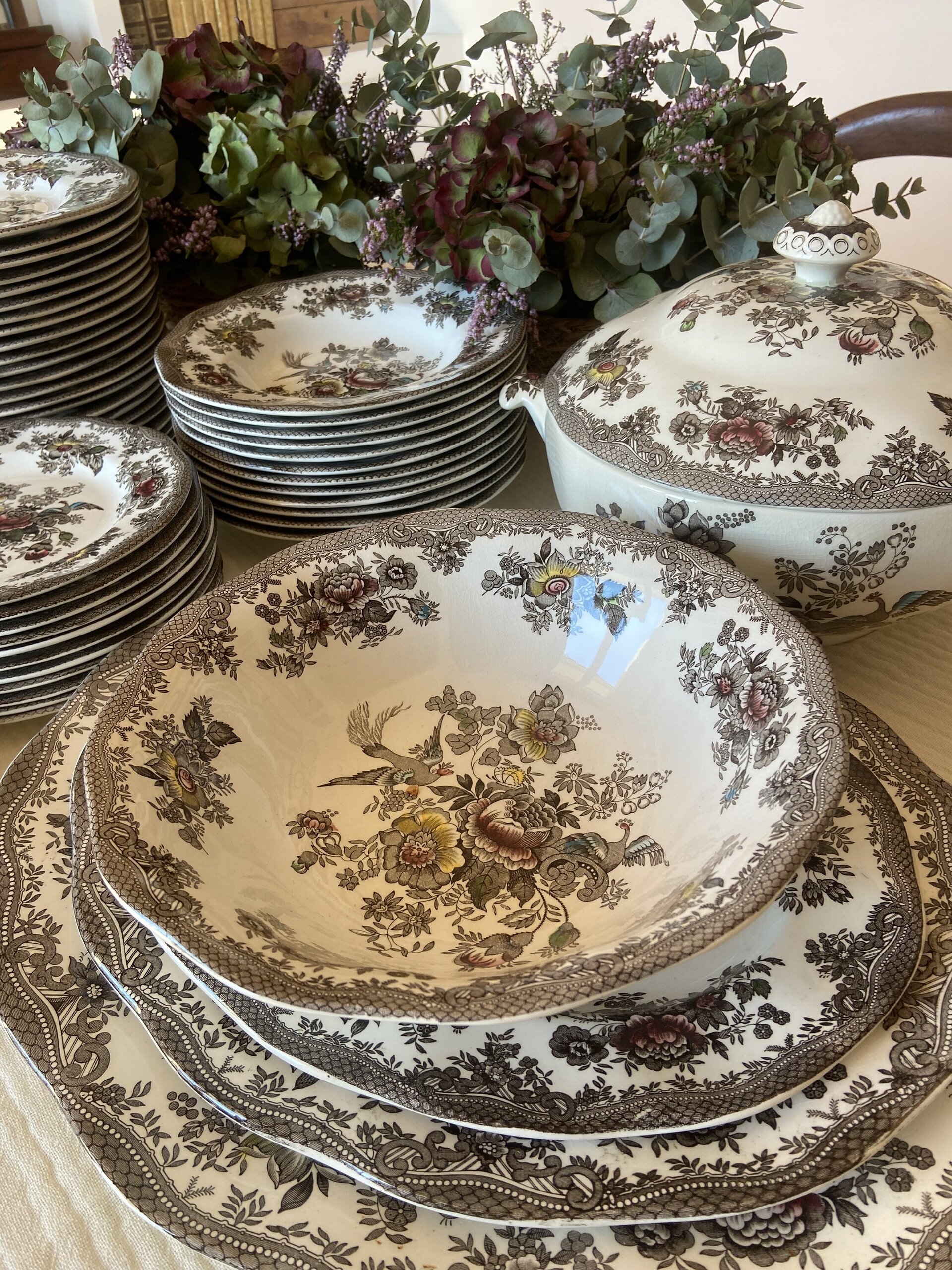 Vajilla en loza inglesa "Wedgwood" (mod. Asiatic Phersants) - 5