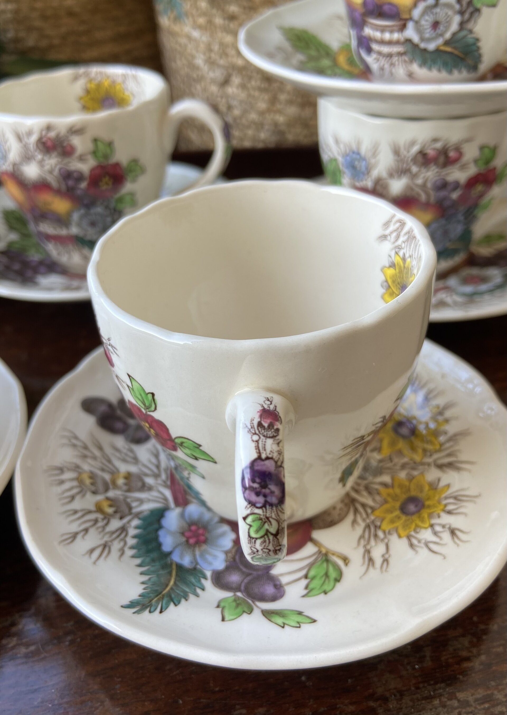 6 tazas cafe en loza inglesa "Spode" - 4