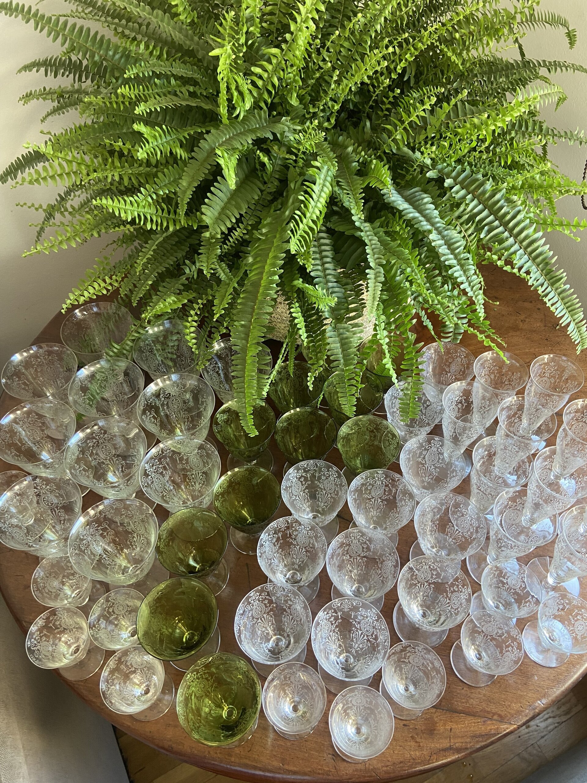 Cristaleria con copas en cristal serigrafiado - 4