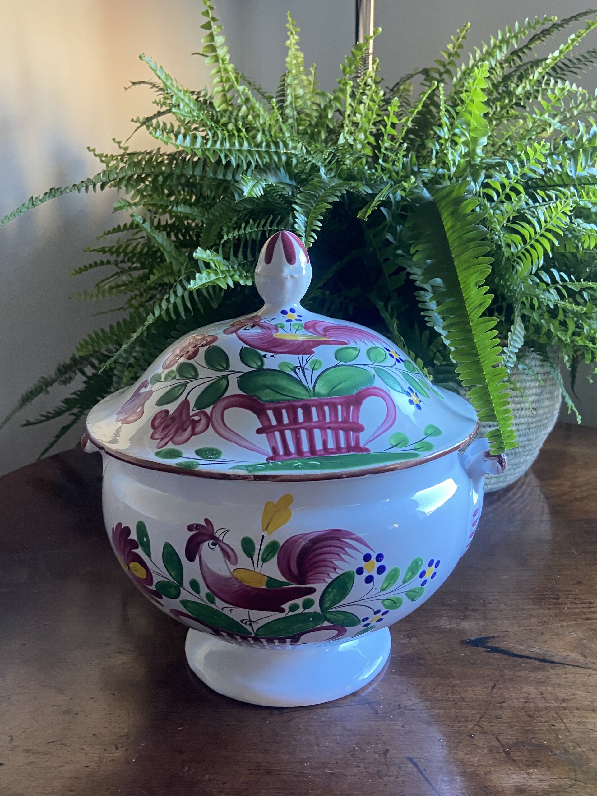 Sopera en loza francesa "Luneville". - 7