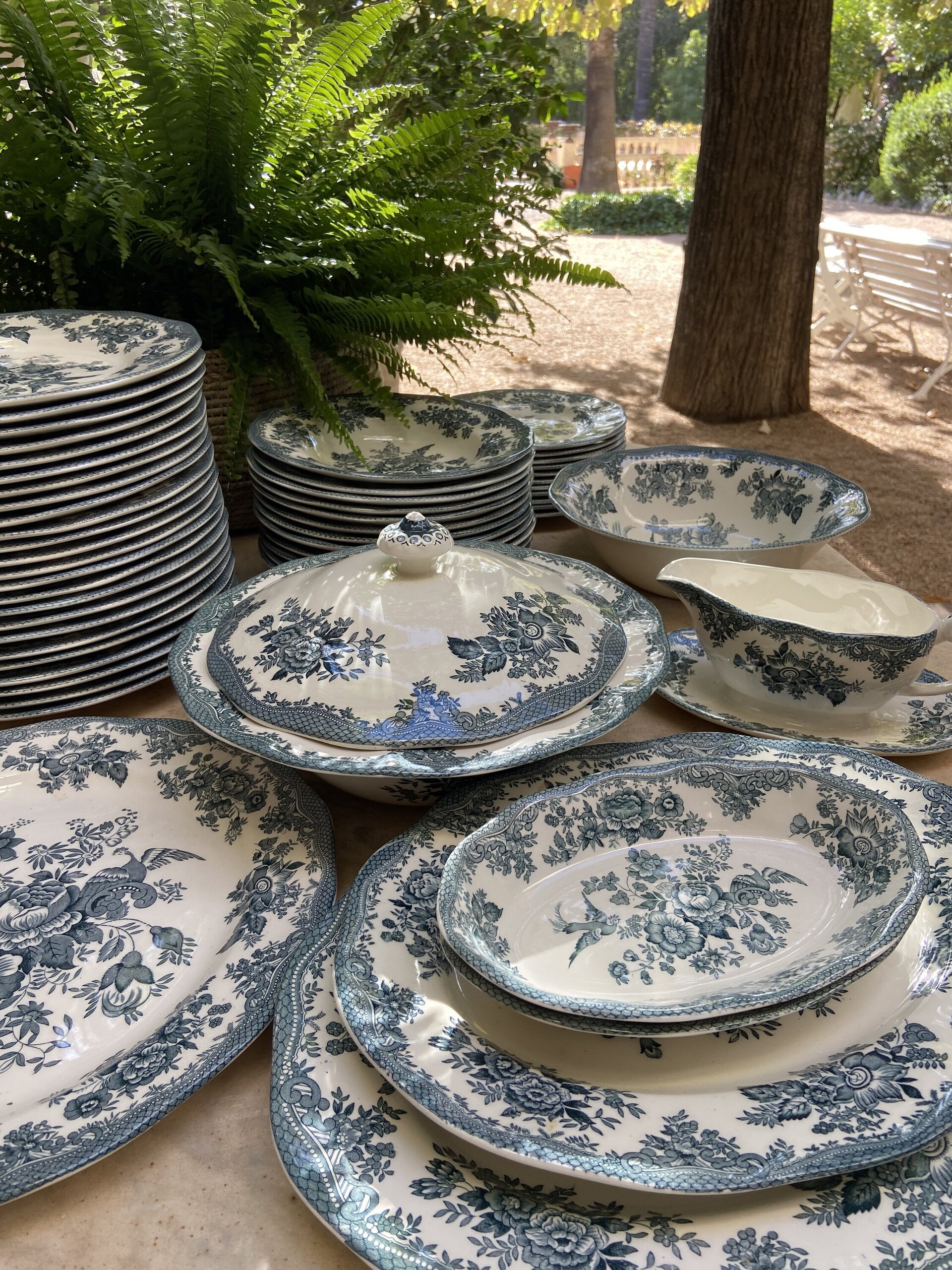 Vajilla en loza inglesa "Wedgwood" mod. Asiatic Phersants - 5