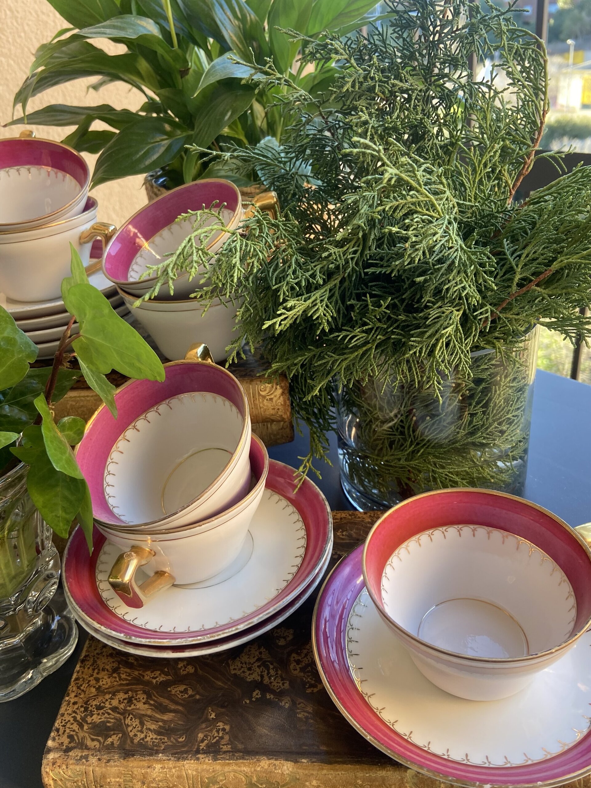 7 tazas de té en porcelana - 1