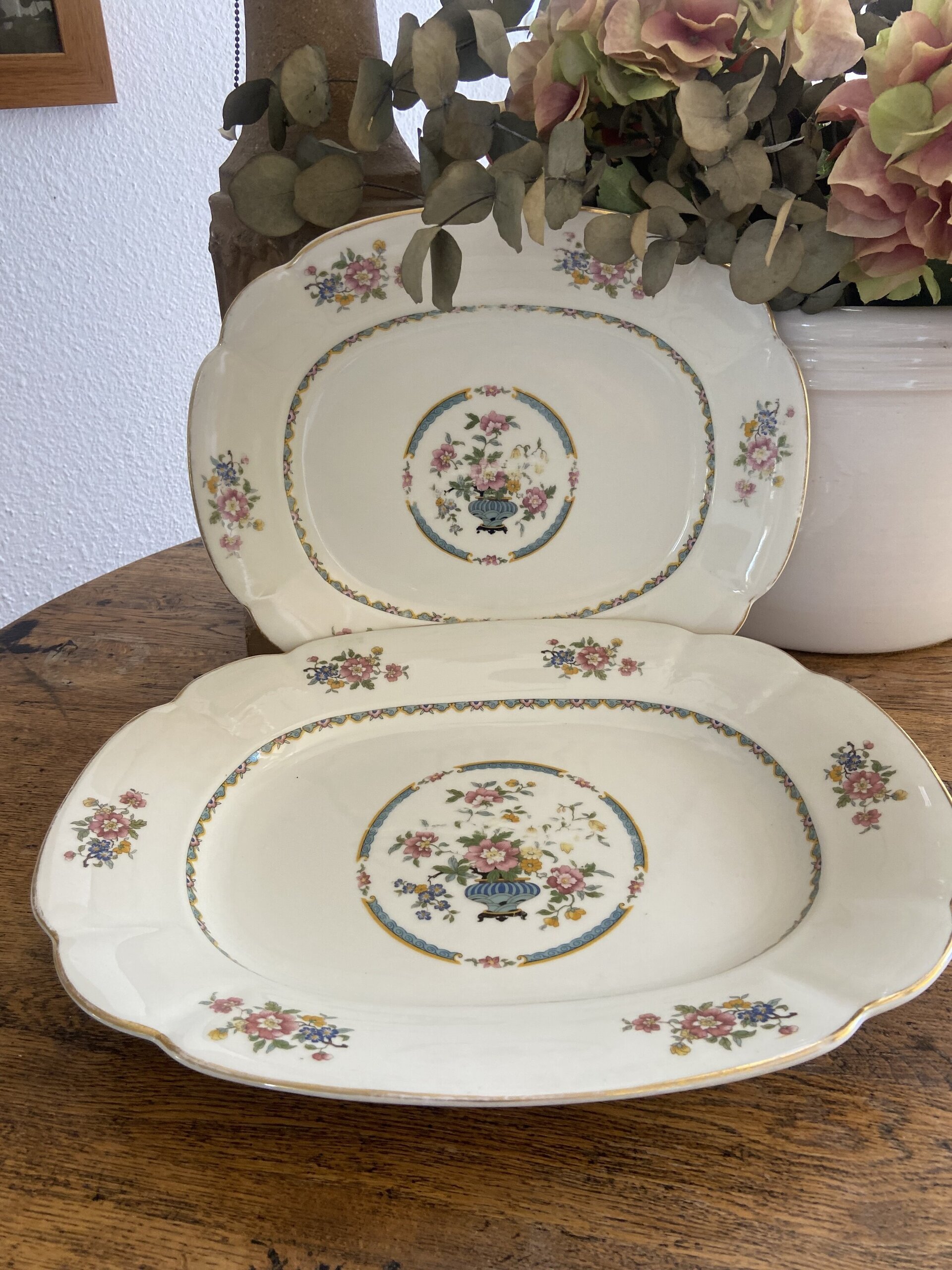 Pareja de fuentes en porcelana "Bidasoa" - 7
