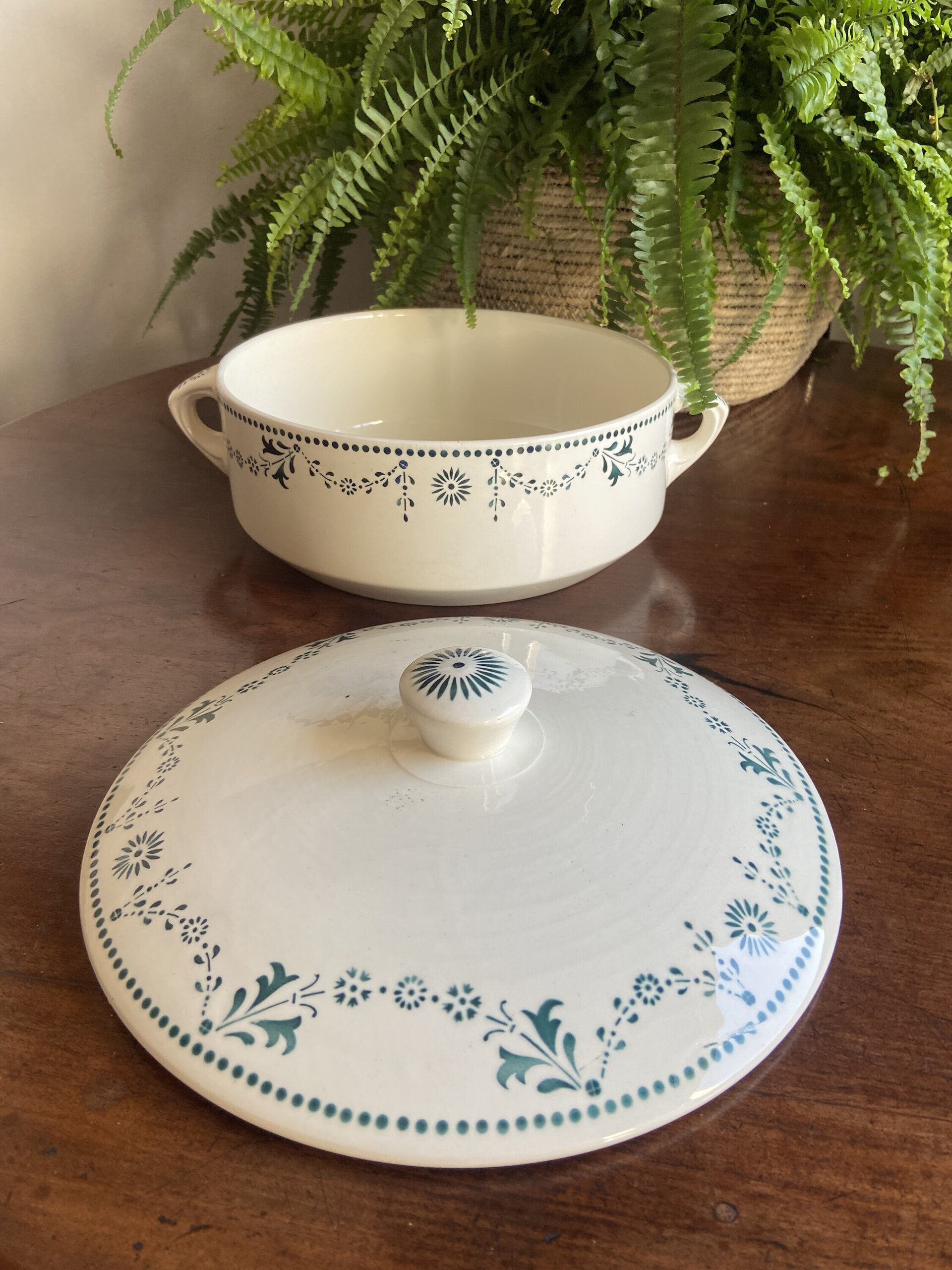 Sopera en loza francesa "Badonviller" - 6