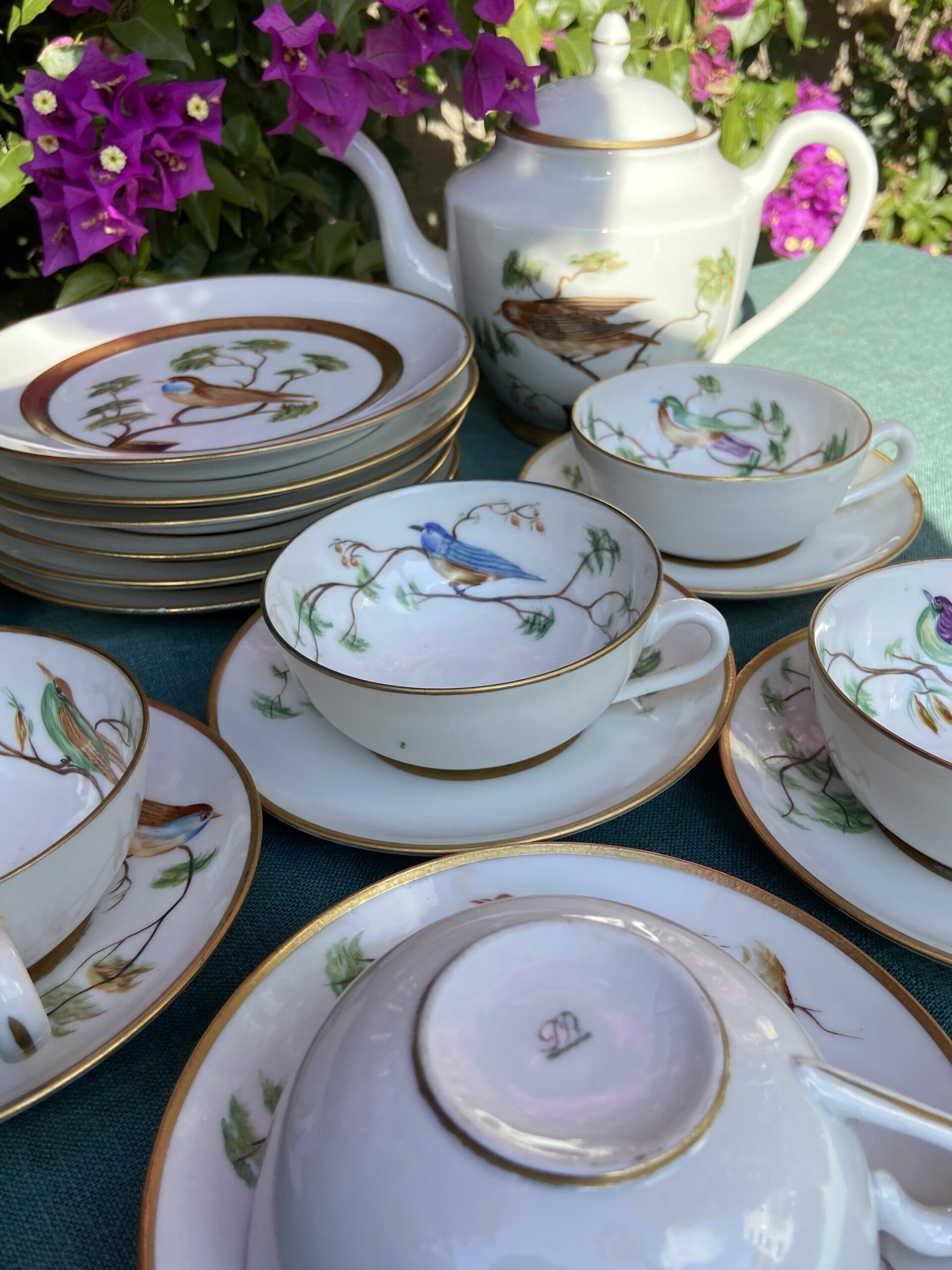 Juego de té en porcelana "Bidasoa". - 11