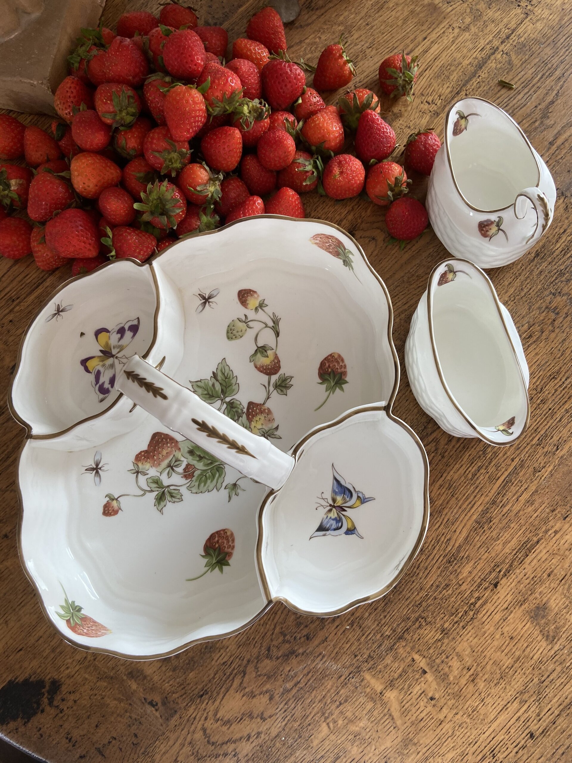 Cesta en porcelana inglesa "Copeland". - 12