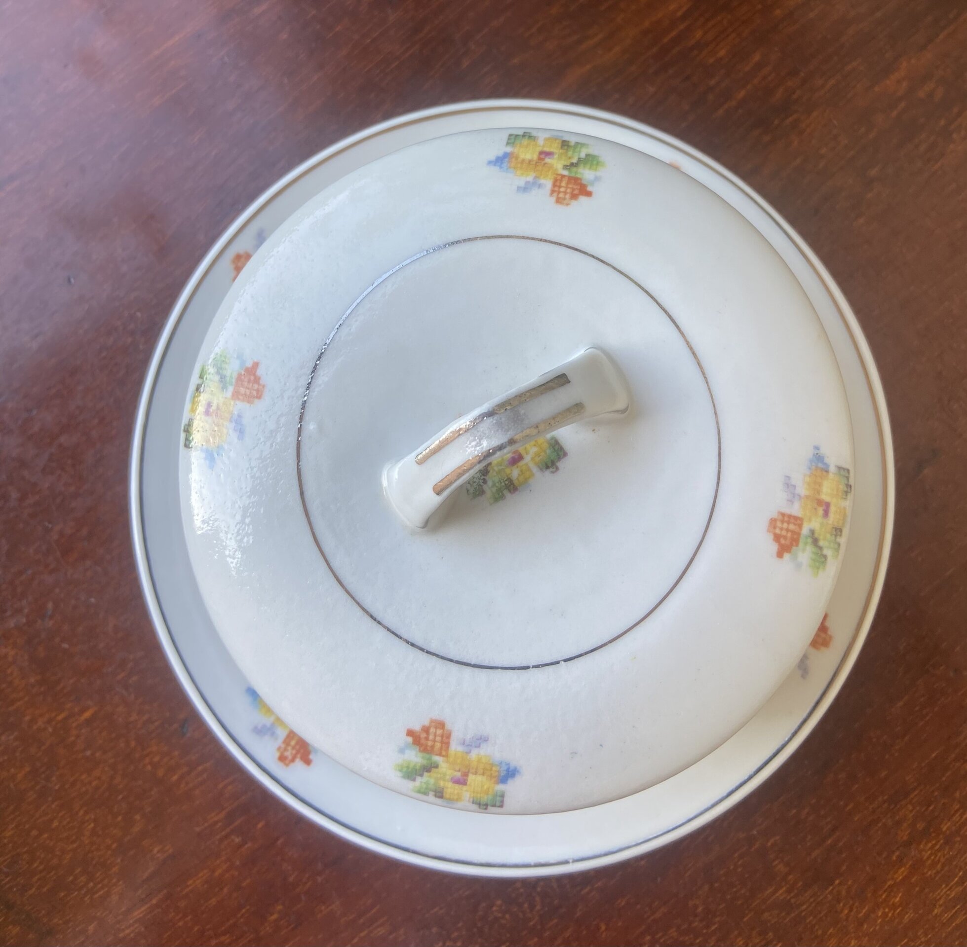 Mantequillero en porcelana alemana "Jager" - 5