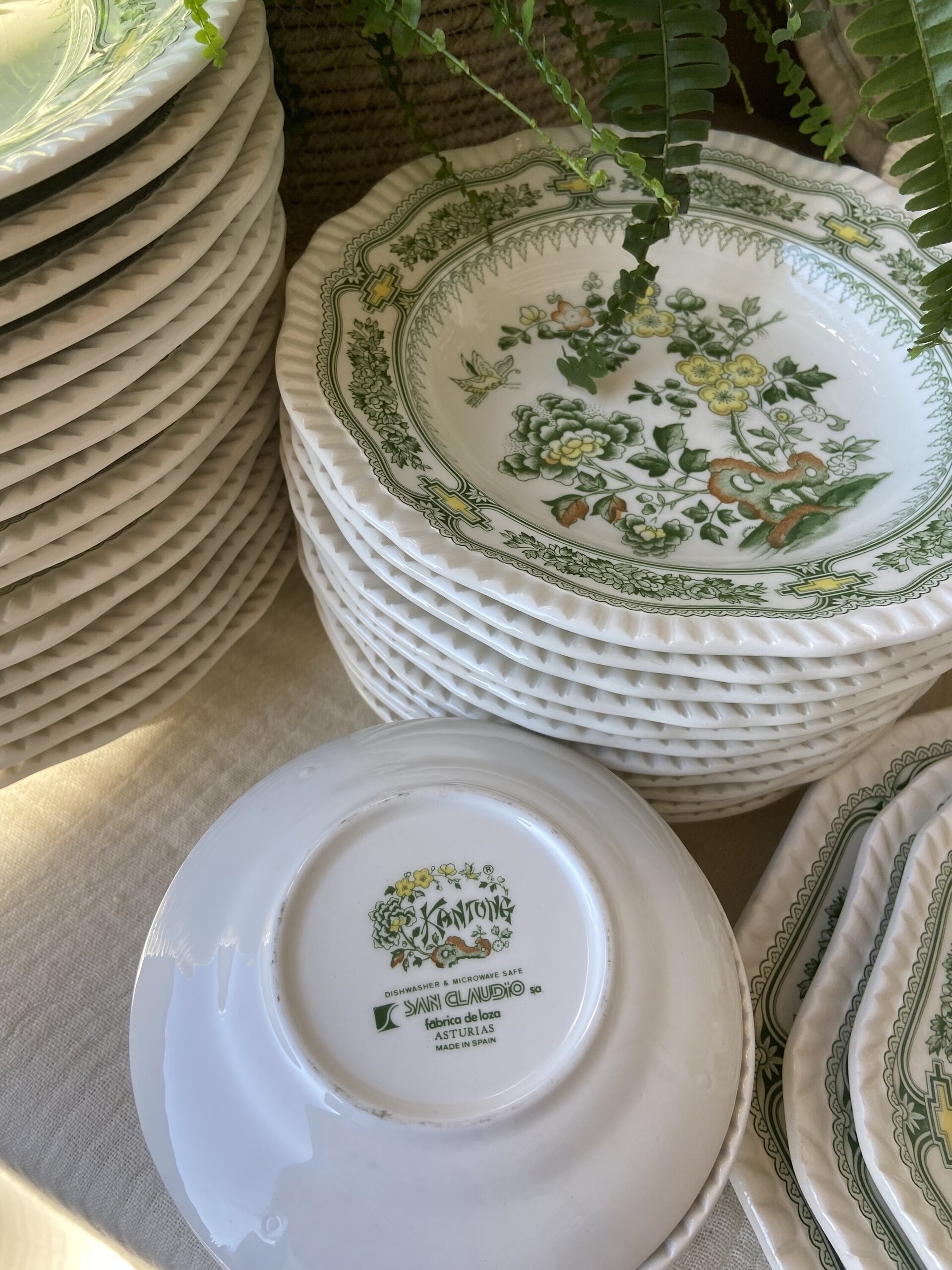 Vajilla en loza "San Claudio" Asturias (mod. Kantong) - 7