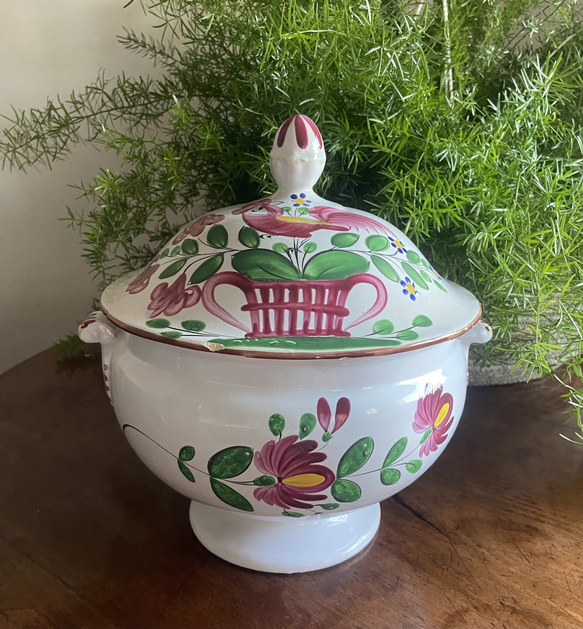 Sopera en loza francesa "Luneville". - 9