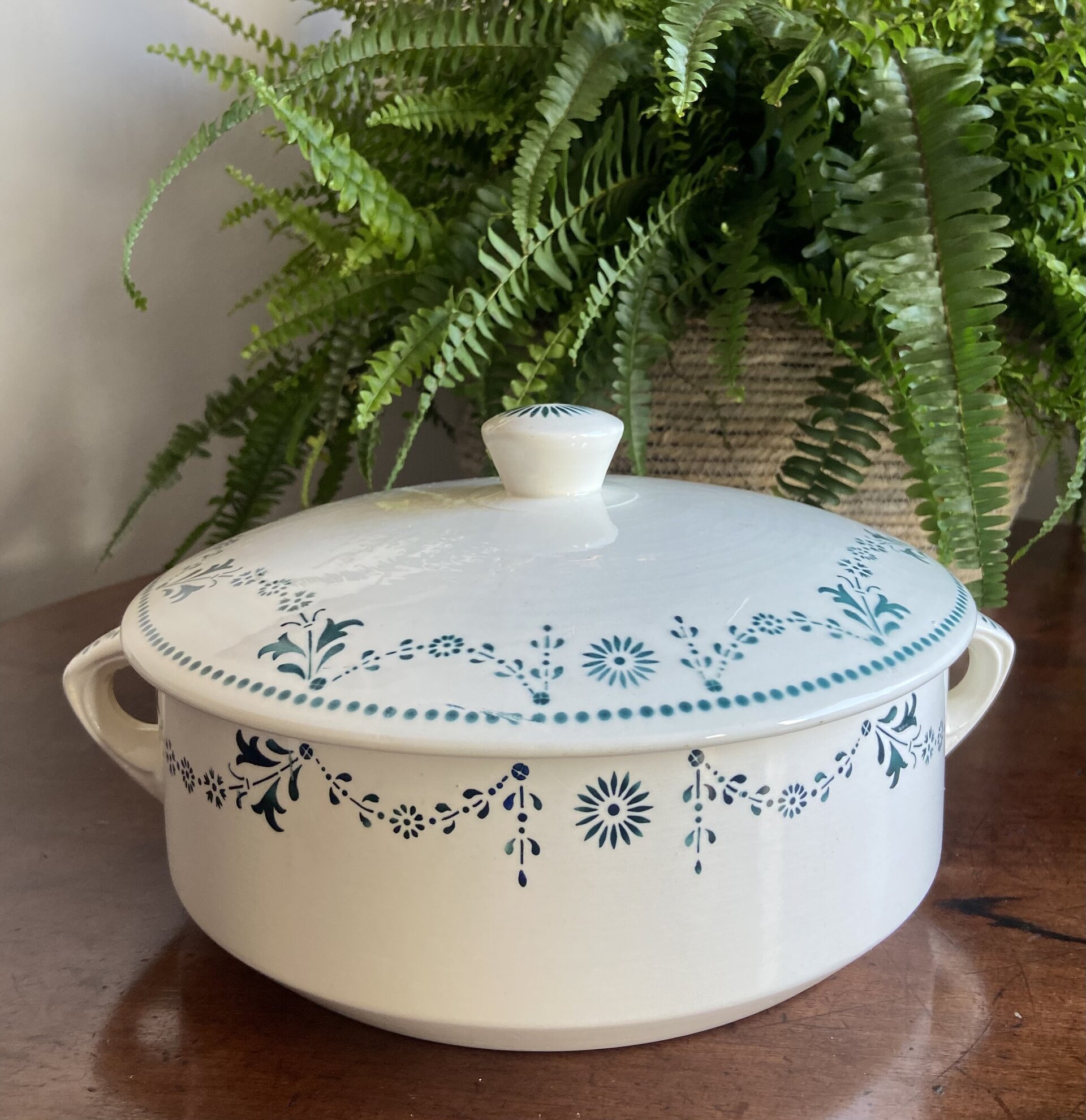 Sopera en loza francesa "Badonviller" - 2