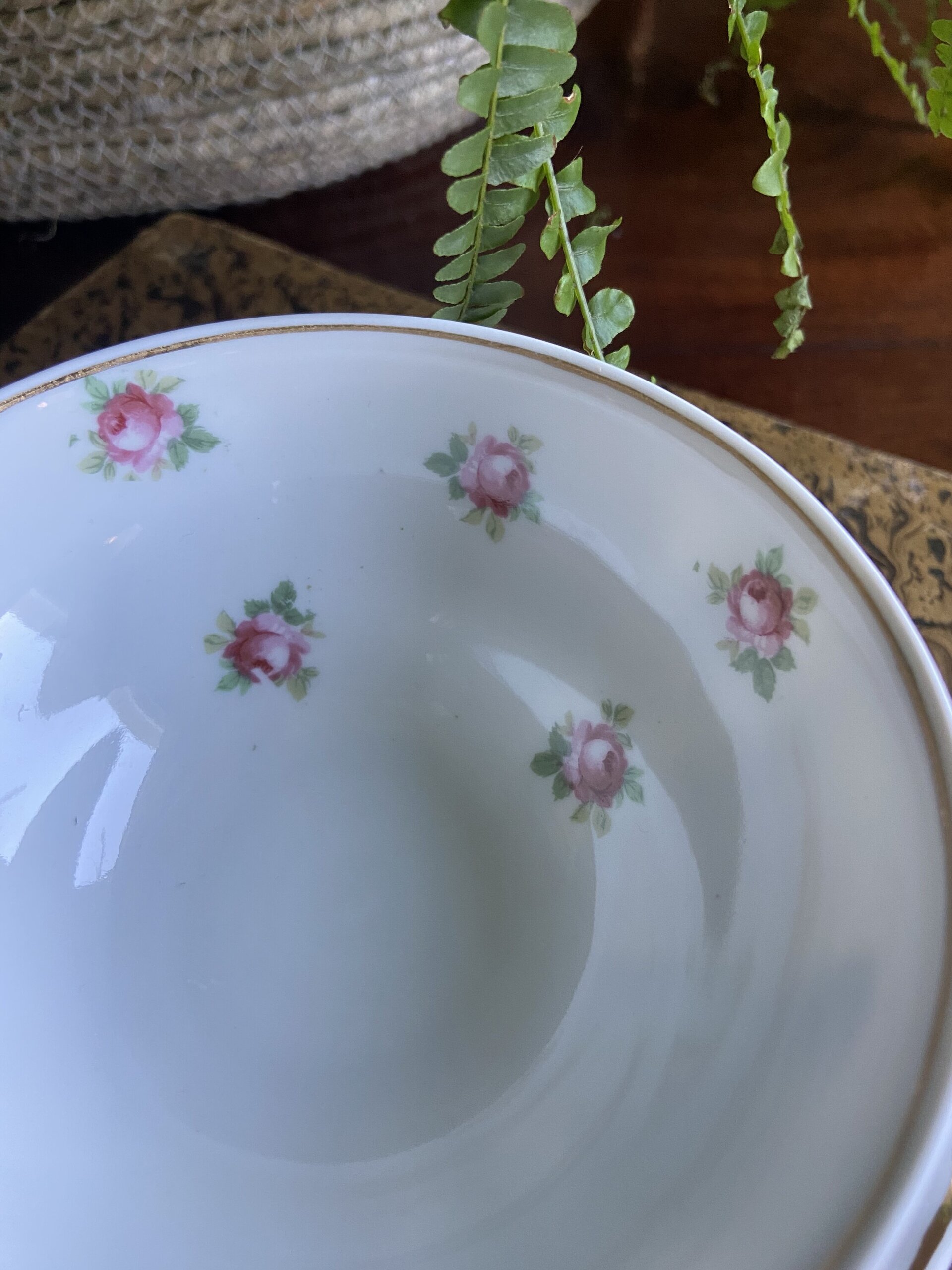 2 tazas de té/desayuño en porcelana levantina "Hispania". - 3