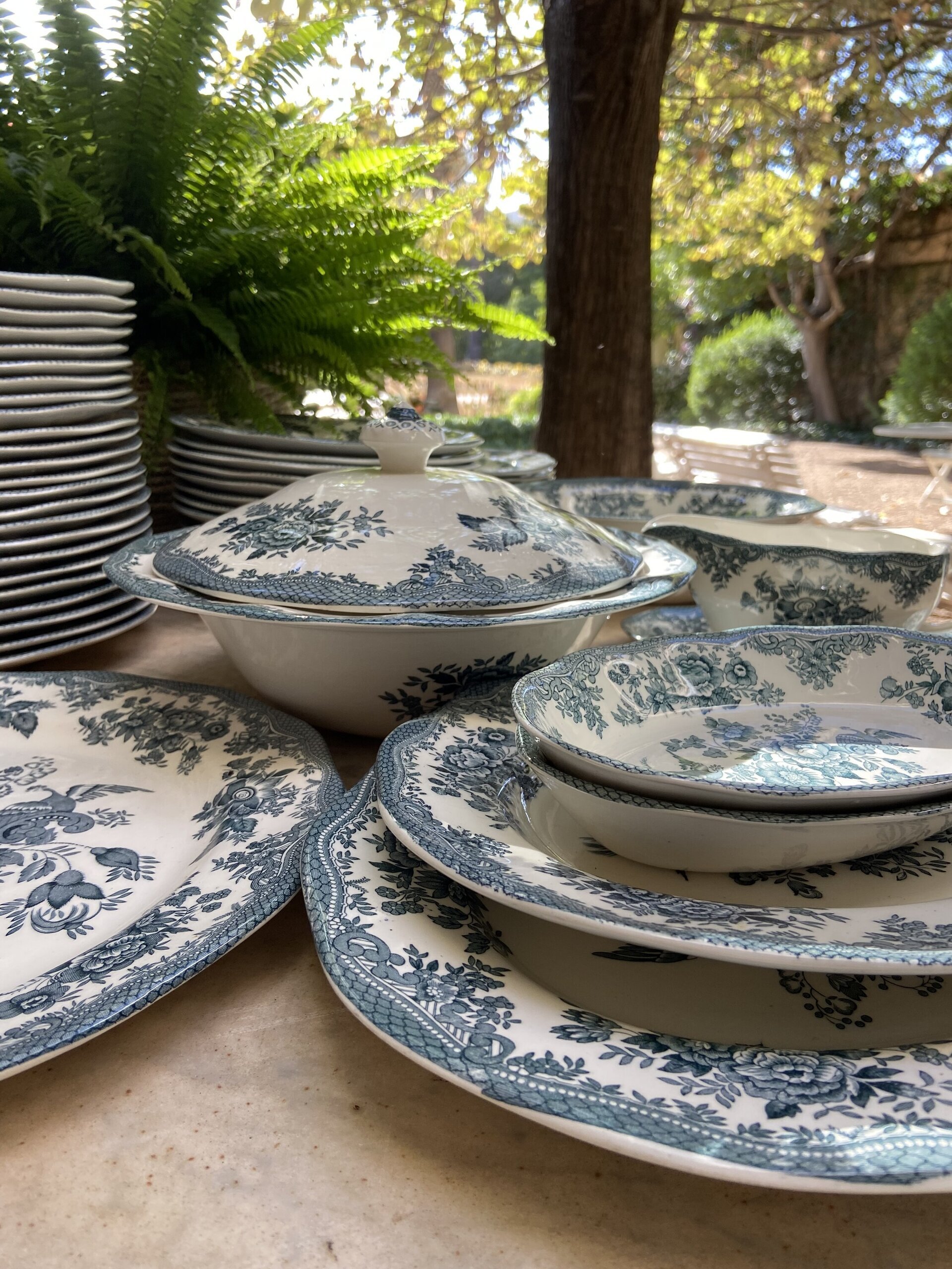 Vajilla en loza inglesa "Wedgwood" mod. Asiatic Phersants - 7