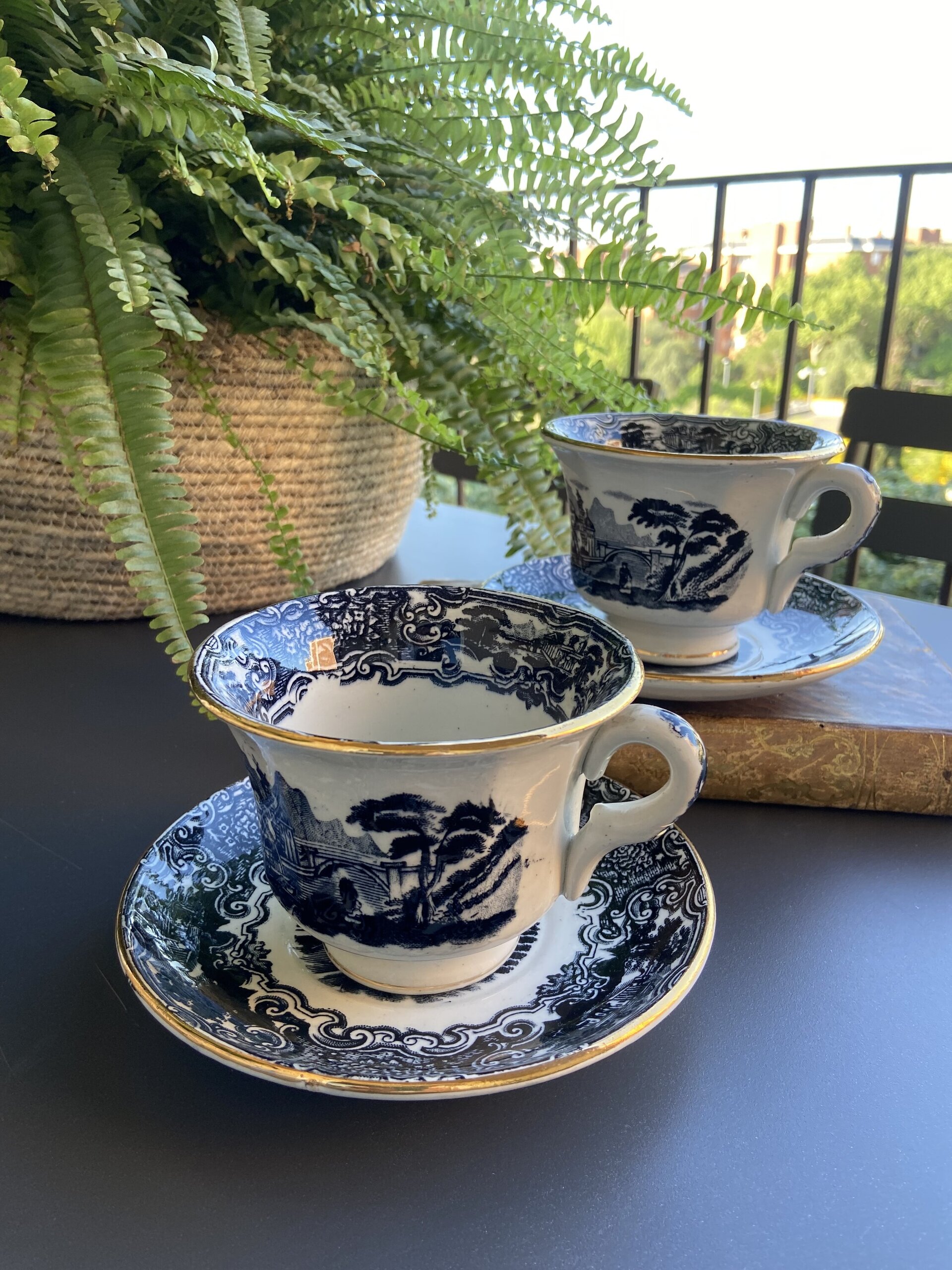 2 tazas desayuno "Pickman S.A. Sevilla/Cartuja" - 3