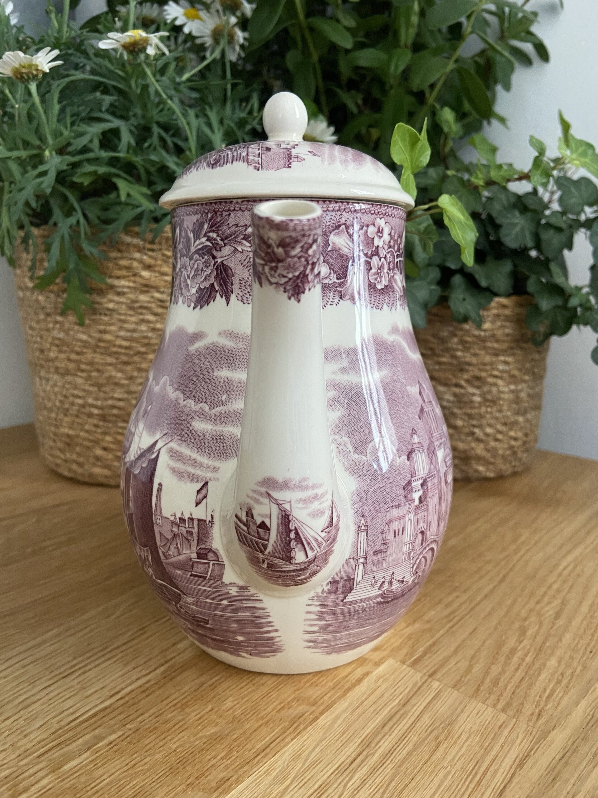 Tetera en loza inglesa "Wedgwood". - 4