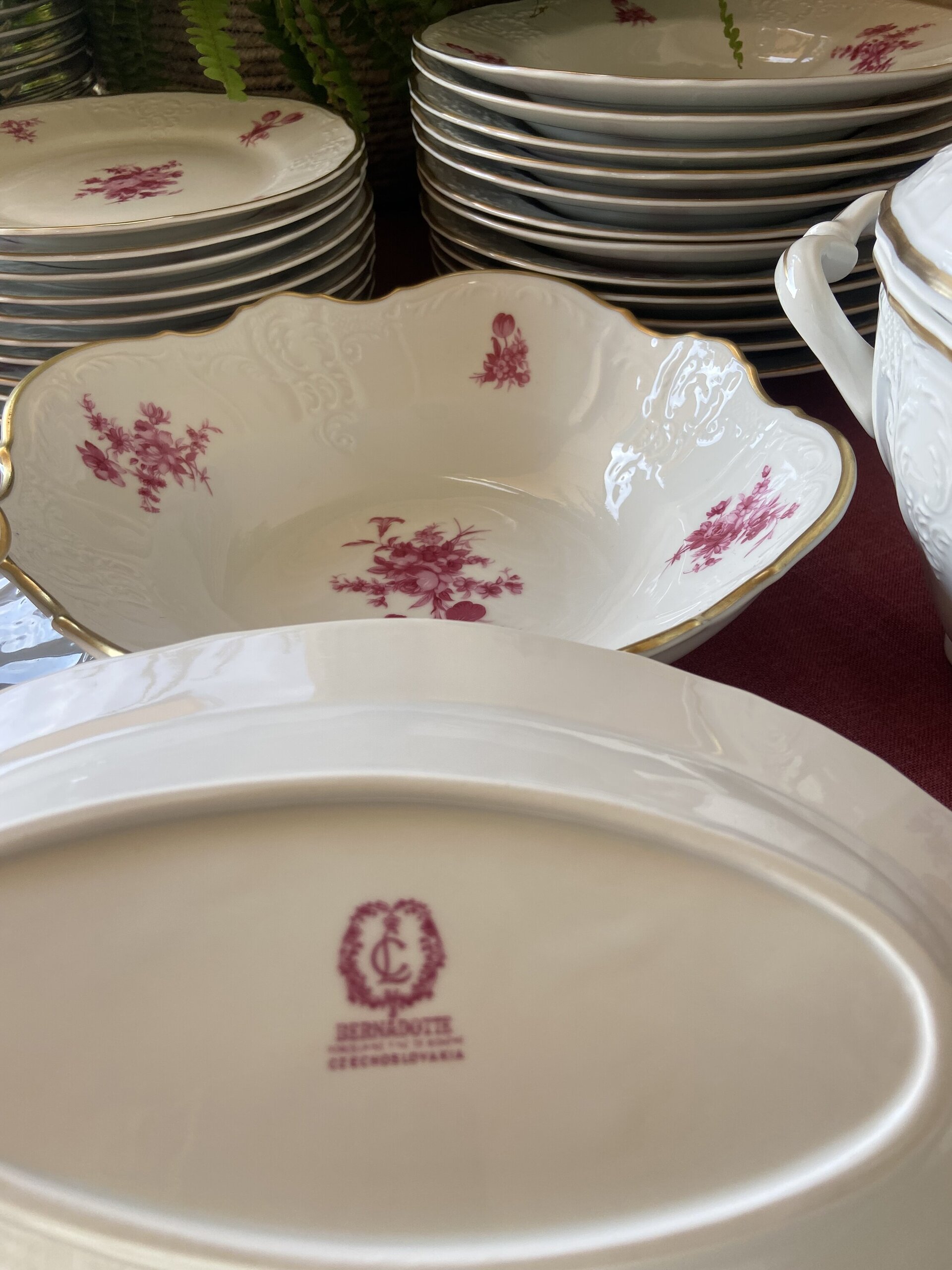 Vajilla en porcelana Checoslovaca "Bernadotte" - 8