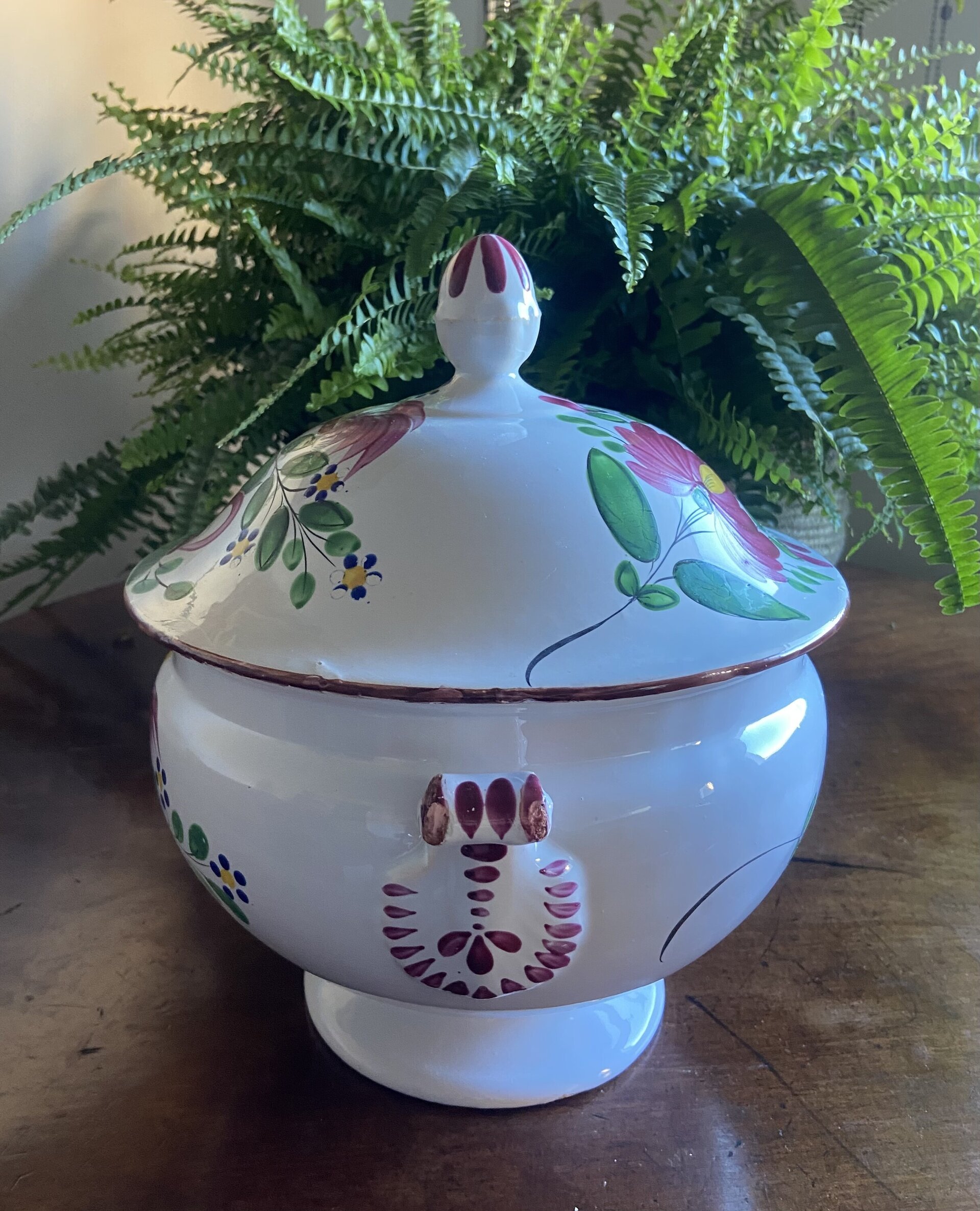 Sopera en loza francesa "Luneville". - 4