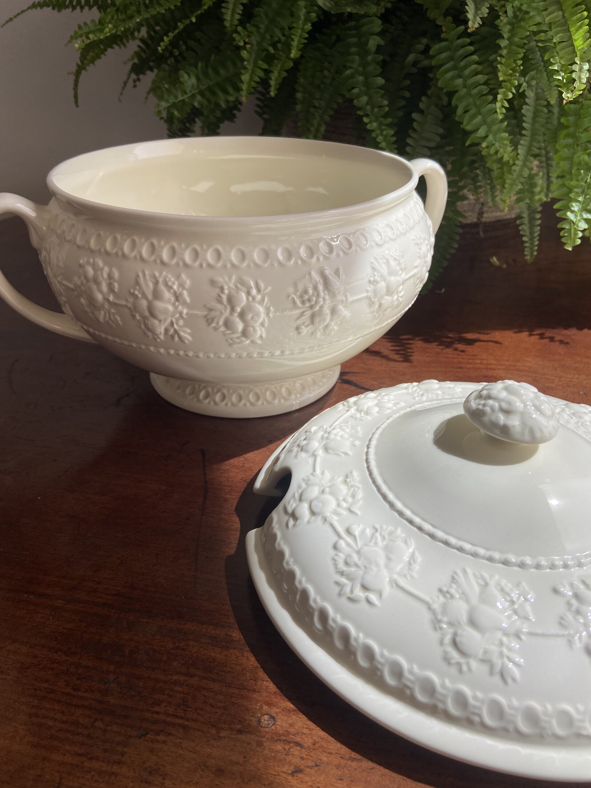 Sopera en porcelana inglesa "Wedgwood" (mod.Barlaston) - 6