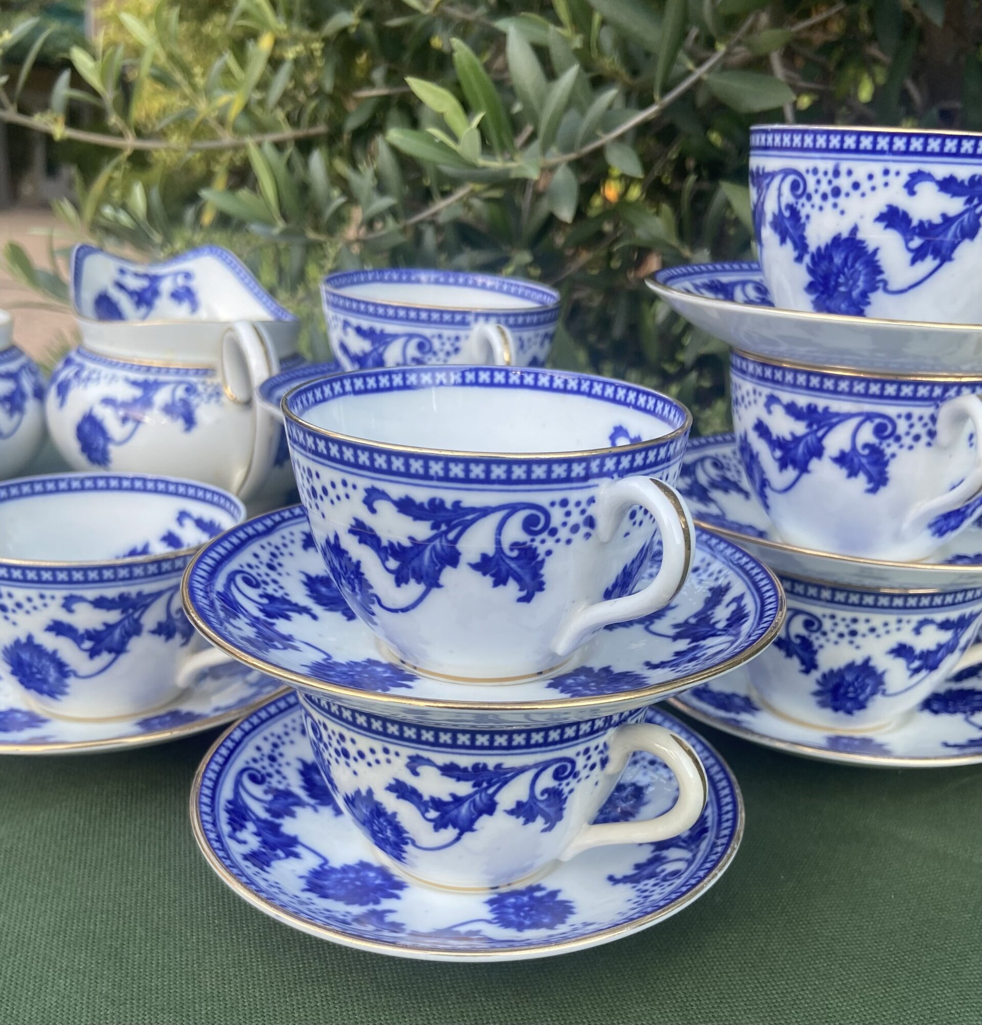 Juego de café porcelana inglesa "Aynsley". - 2