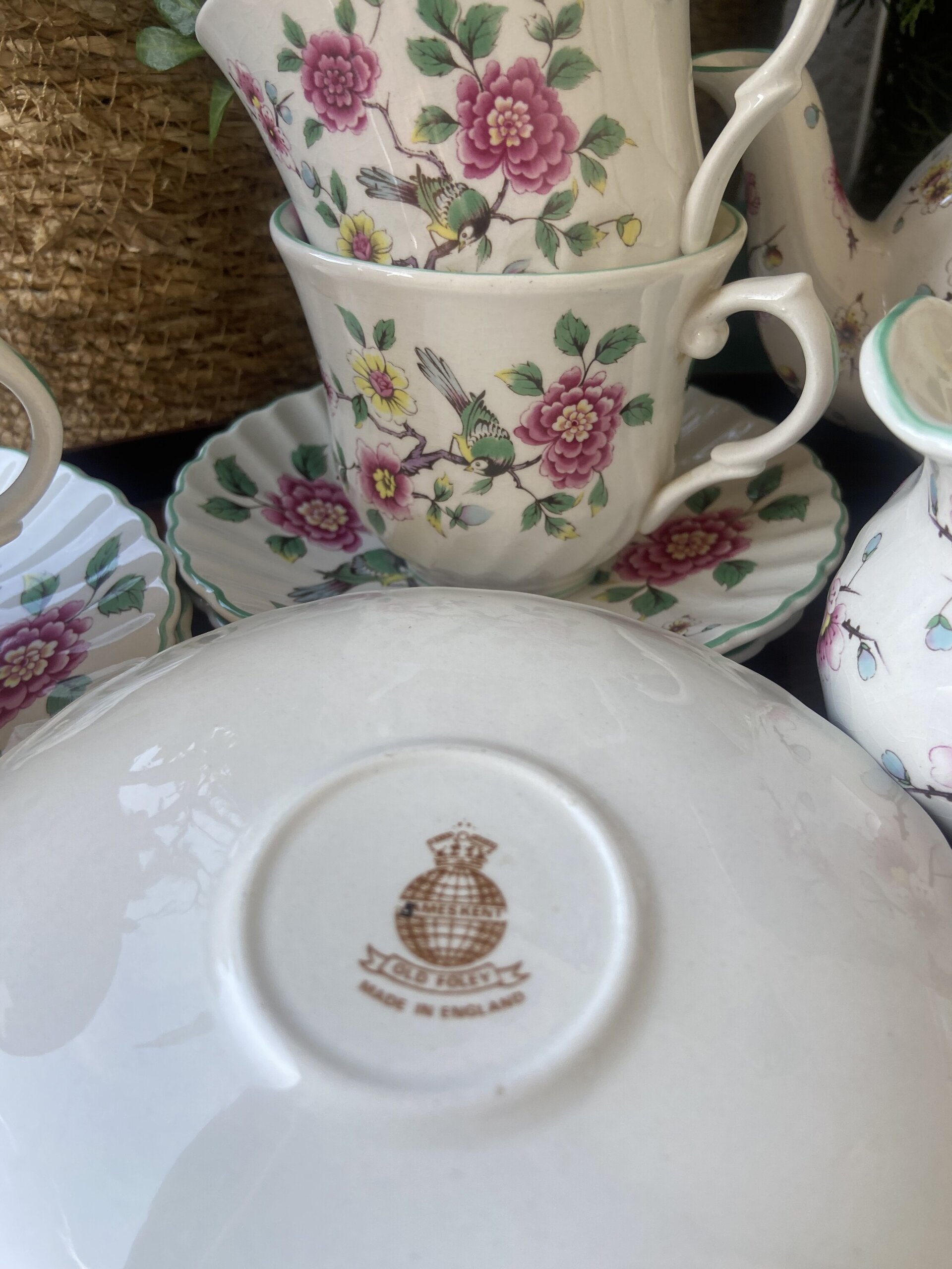 Juego de té en loza inglesa "Old Foley" - 9