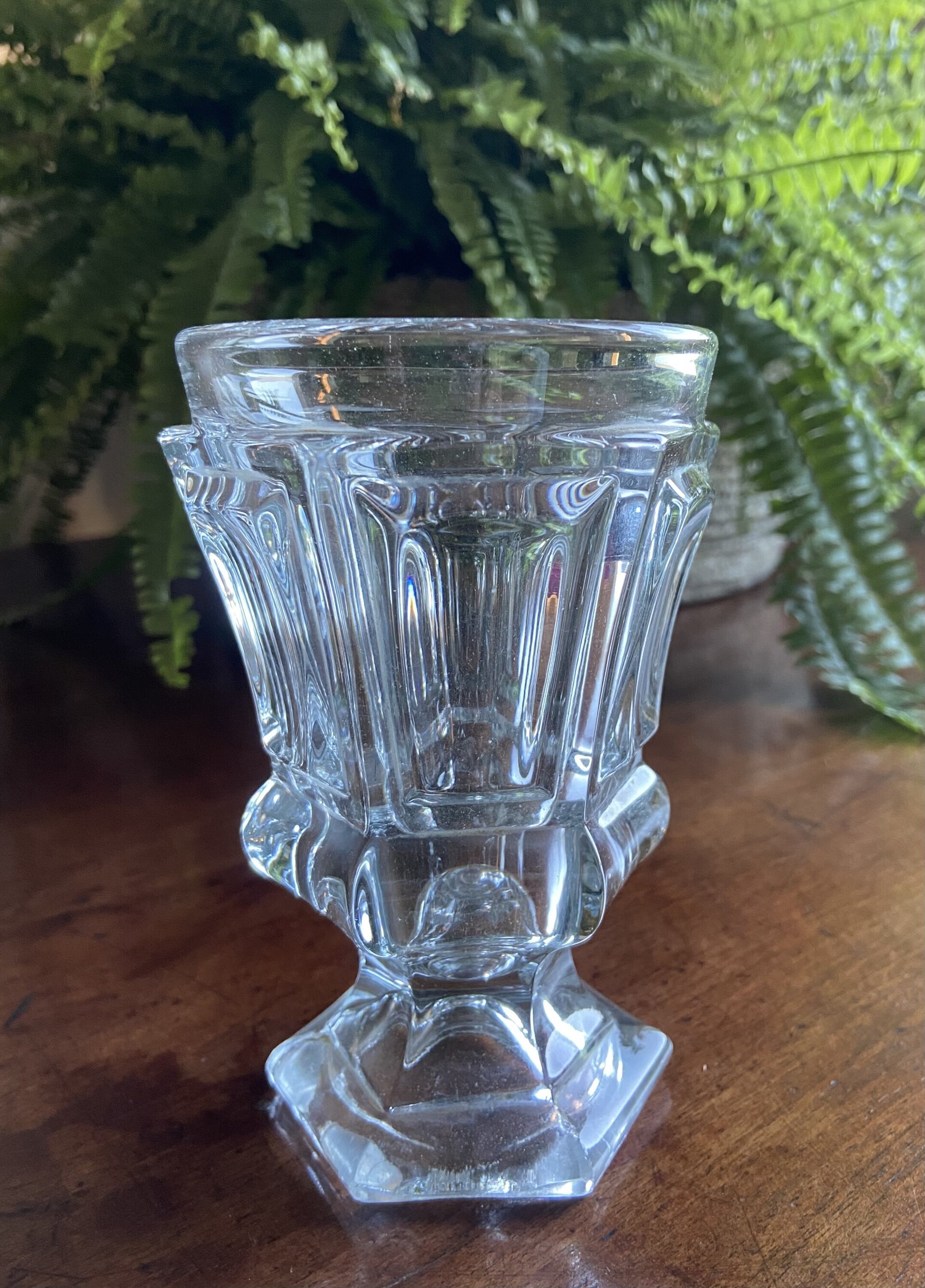 Copa huertana en vidrio prensado de cristalerias "Santa Lucia" Murcia. - 1