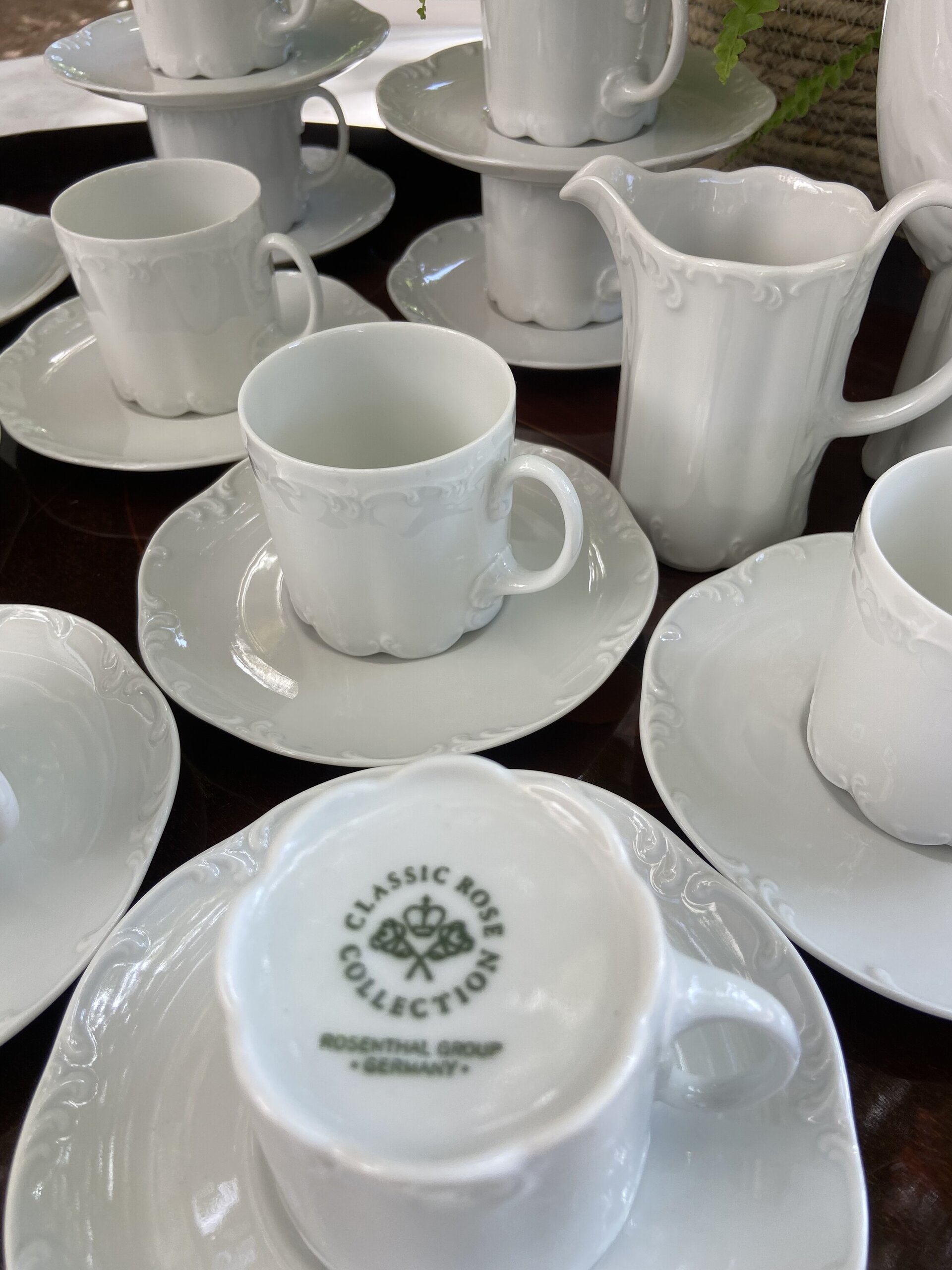 Juego de café en porcelana alemana "Rossenthal" - 7