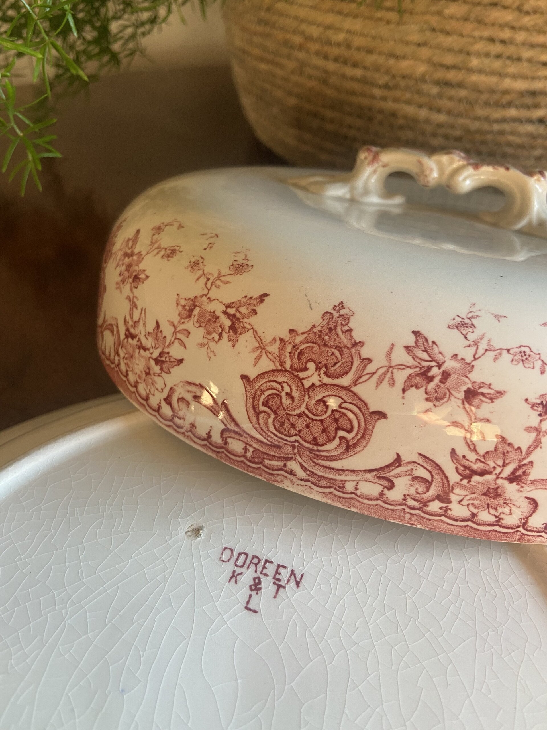 Legumbrera en loza estadounidense "K&T" (mod. Doren) - 10
