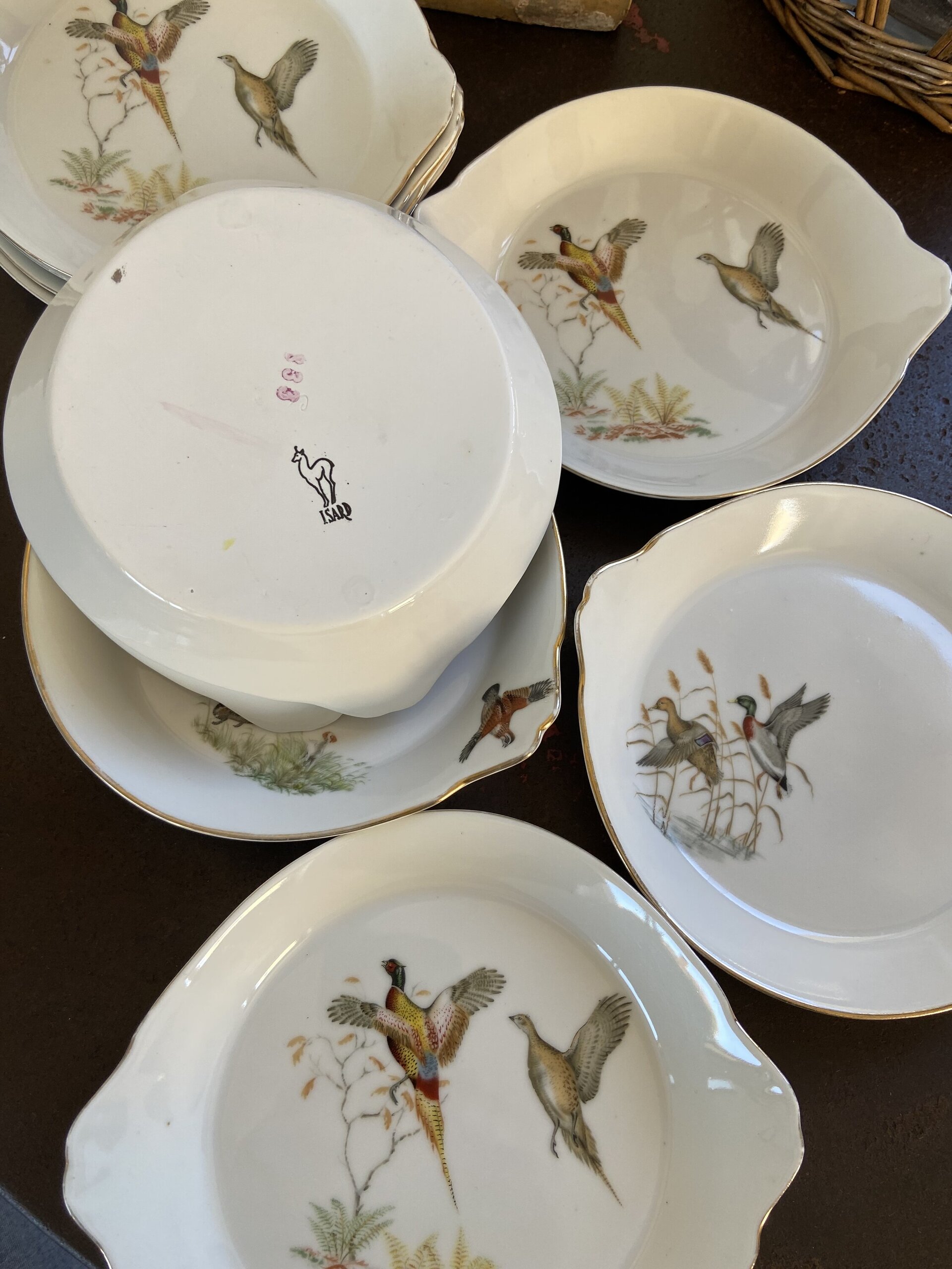 10 badejitas en porcela de alta resistencia "Isard". - 4