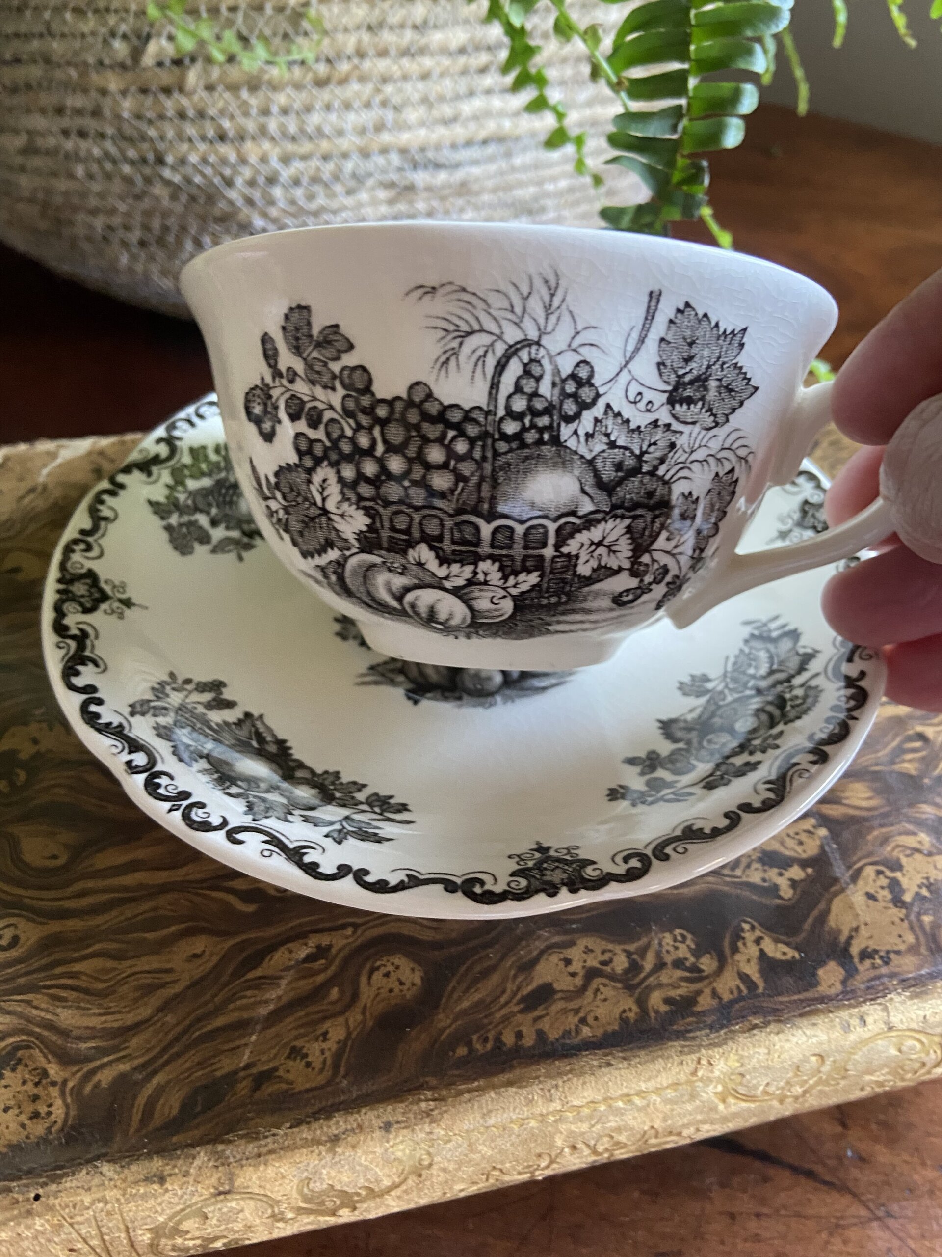 Taza de té en loza inglesa "Mason´s" (mod. Fruit Basquet) - 3