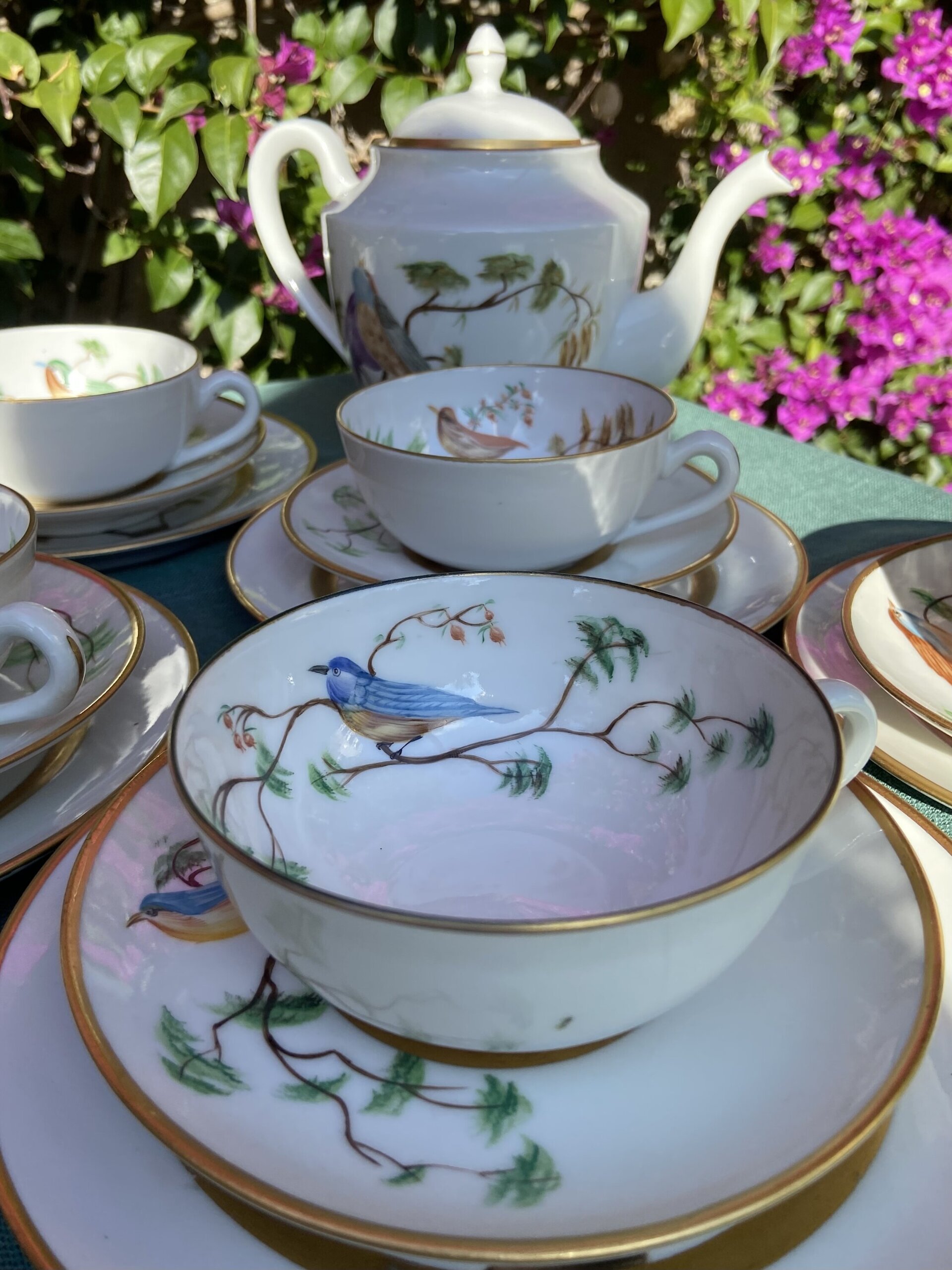 Juego de té en porcelana "Bidasoa". - 7