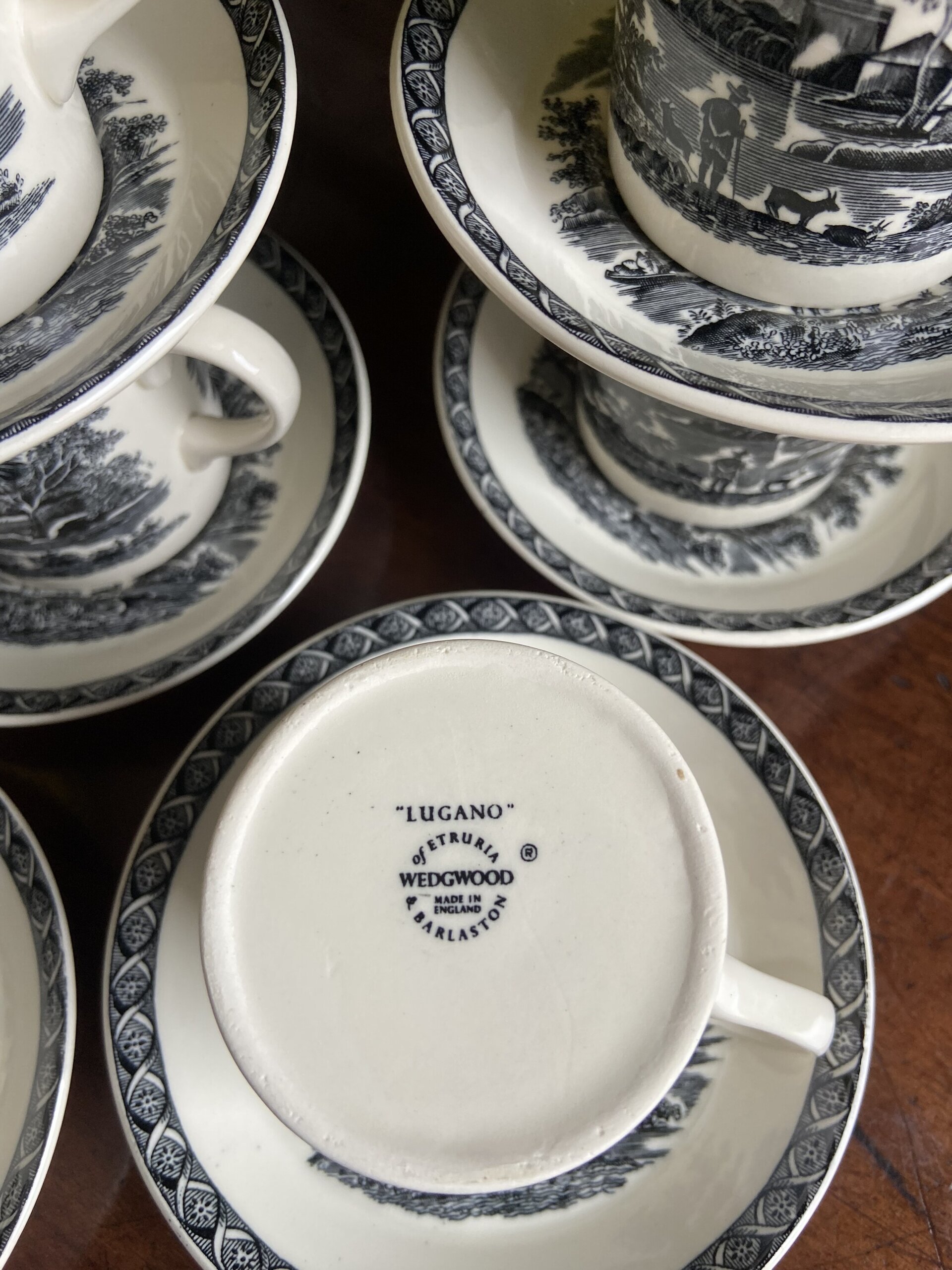 6 tazas de café en porcelana inglesa"Wegwood" (mod.Lugano) - 6