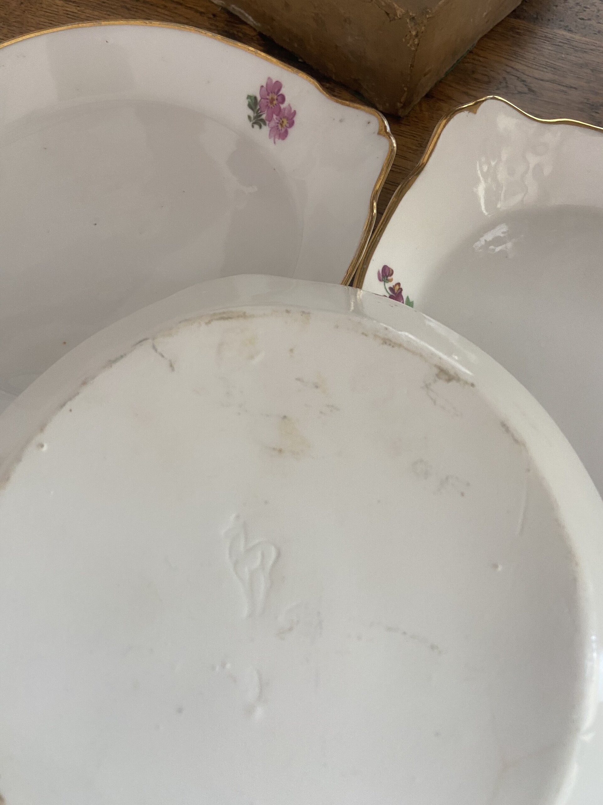 5 fuentes individuales en porcelana "Isard".3 - 6