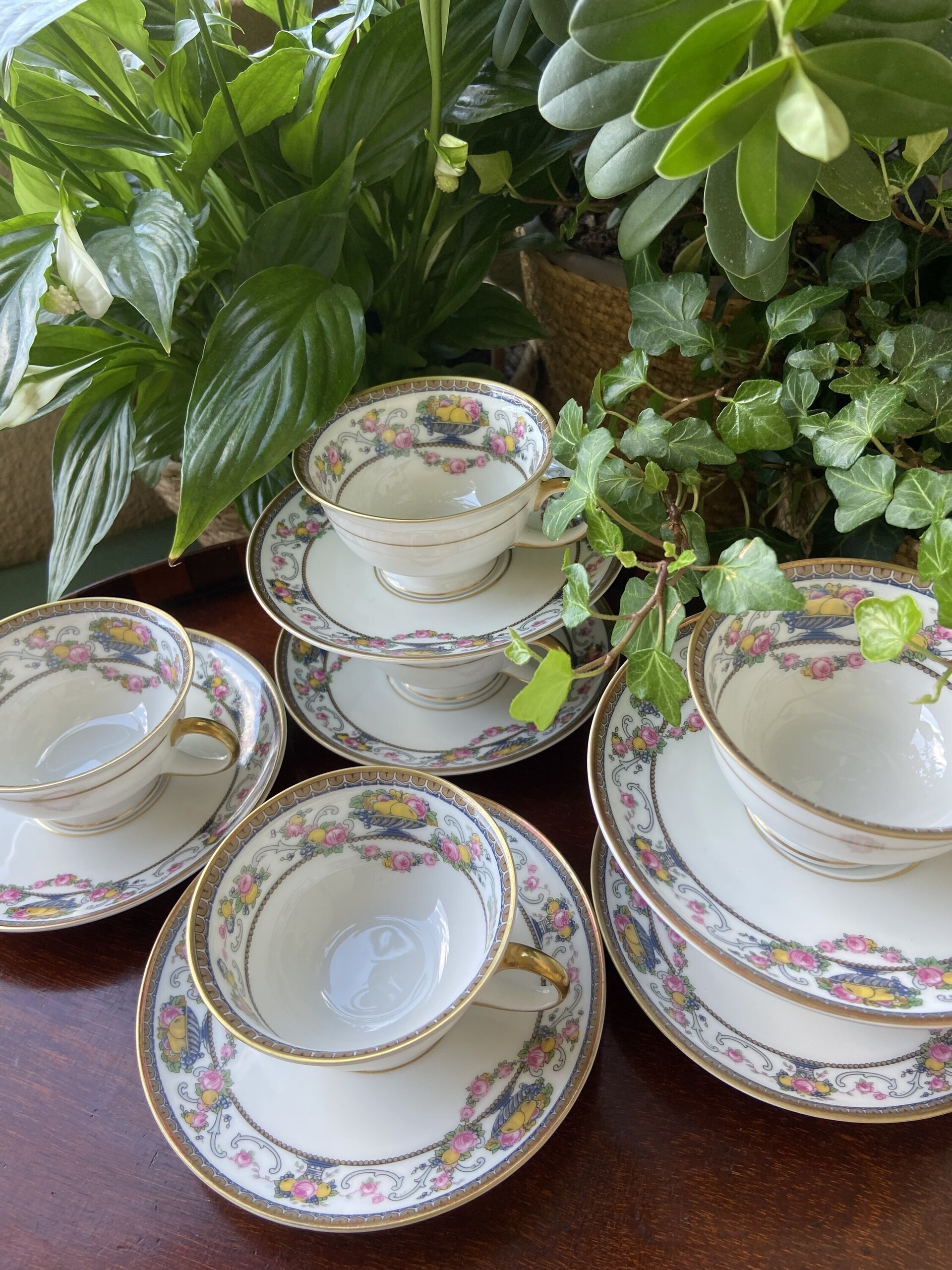 6 tazas café en porcelana alemana "Rossenthal". - 3