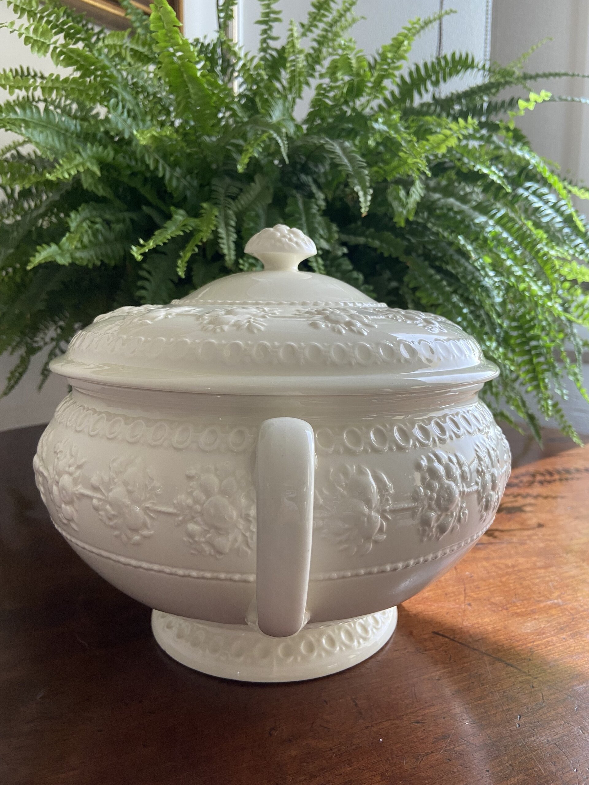 Sopera en porcelana inglesa "Wedgwood" (mod.Barlaston) - 2
