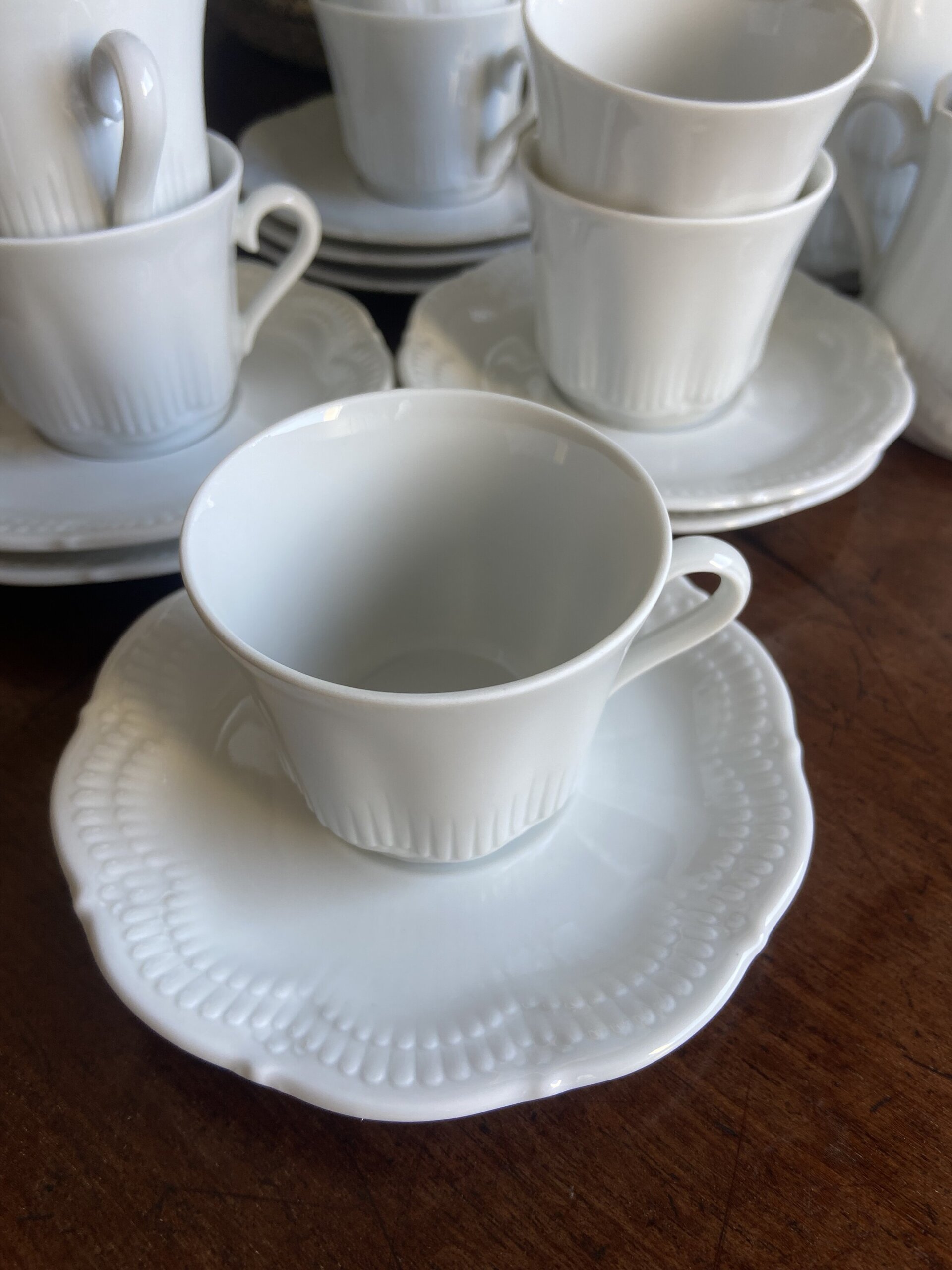 Juego de café en porcelana alemana "Schirnding" Bavaria. - 3