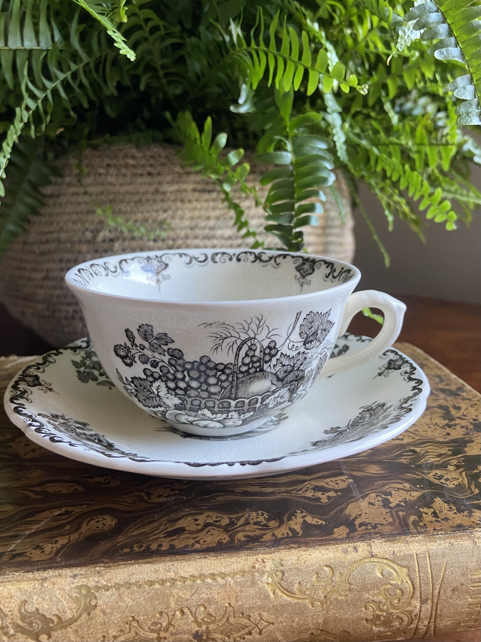 2 trios con tazas de té en loza inglesa "Mason´s" - 4