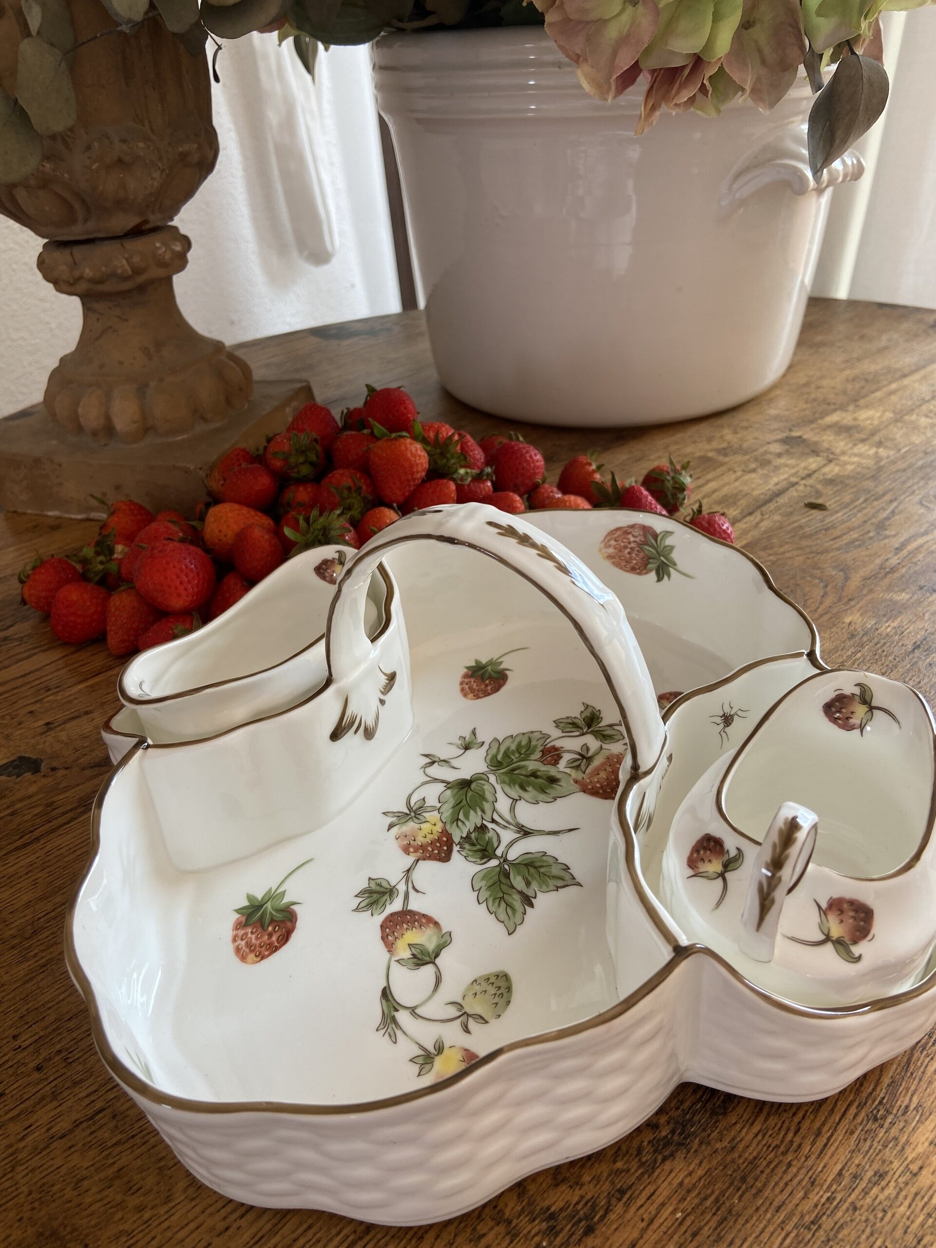 Cesta en porcelana inglesa "Copeland". - 3
