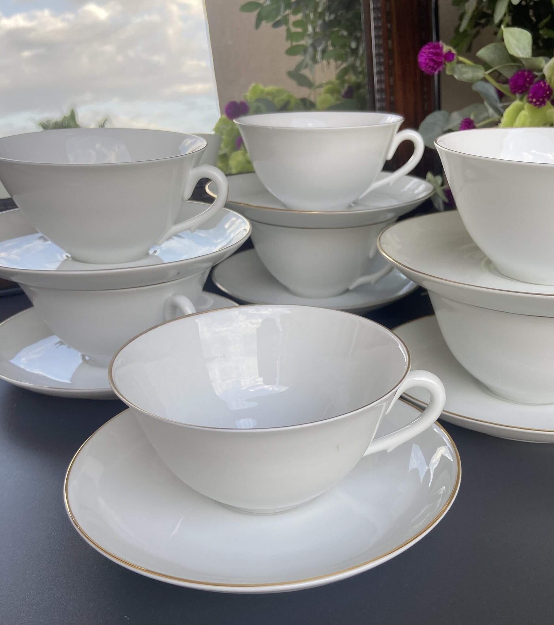 6 tazas desayuno porcelana "Bidasoa" - 3