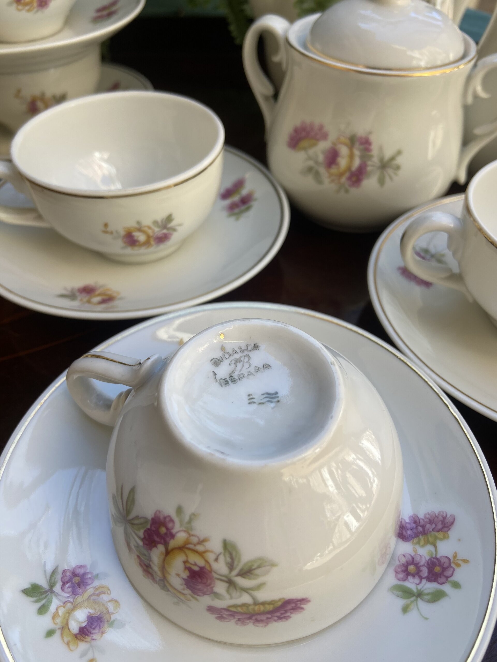 Juego de café en porcelana "Bidasoa" - 5