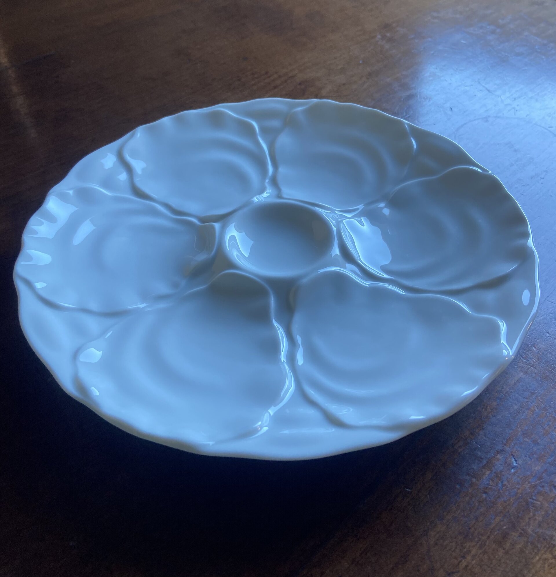 Platos para ostras en porcelana "Bidasoa". - 5