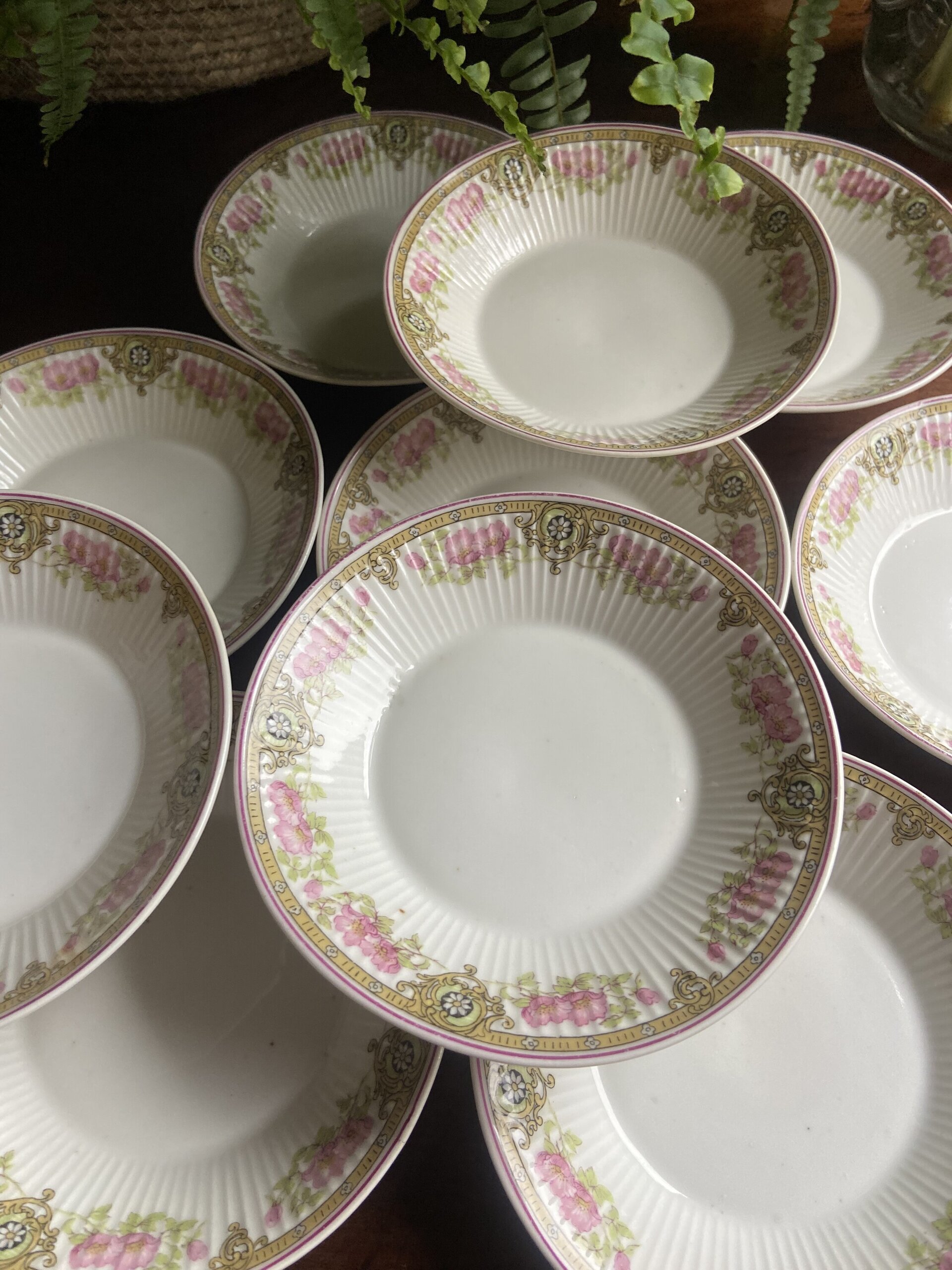 11 platos pan en porcelana francesa - 5