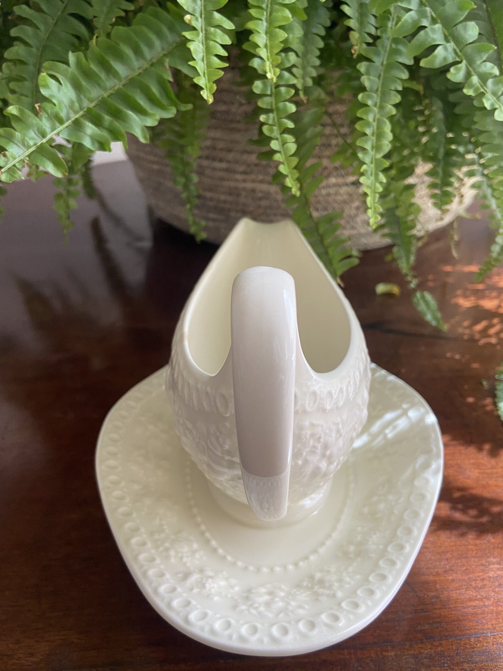 Salsera en porcelana inglesa "Wedgwood" (mod. Barlaston) - 2