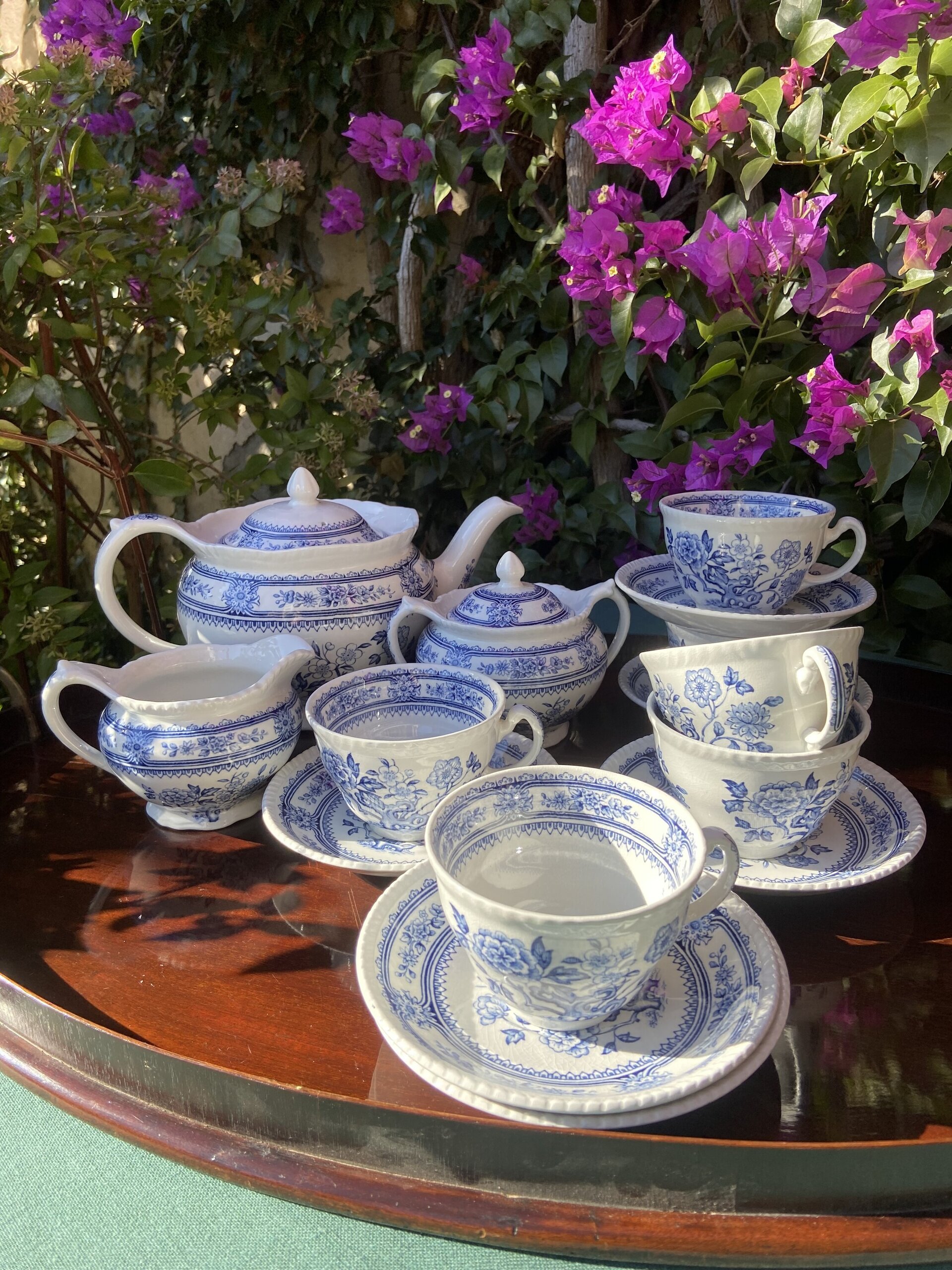 Juego de té en loza inglesa "Wood & Sons" (mod. Dorset). - 9