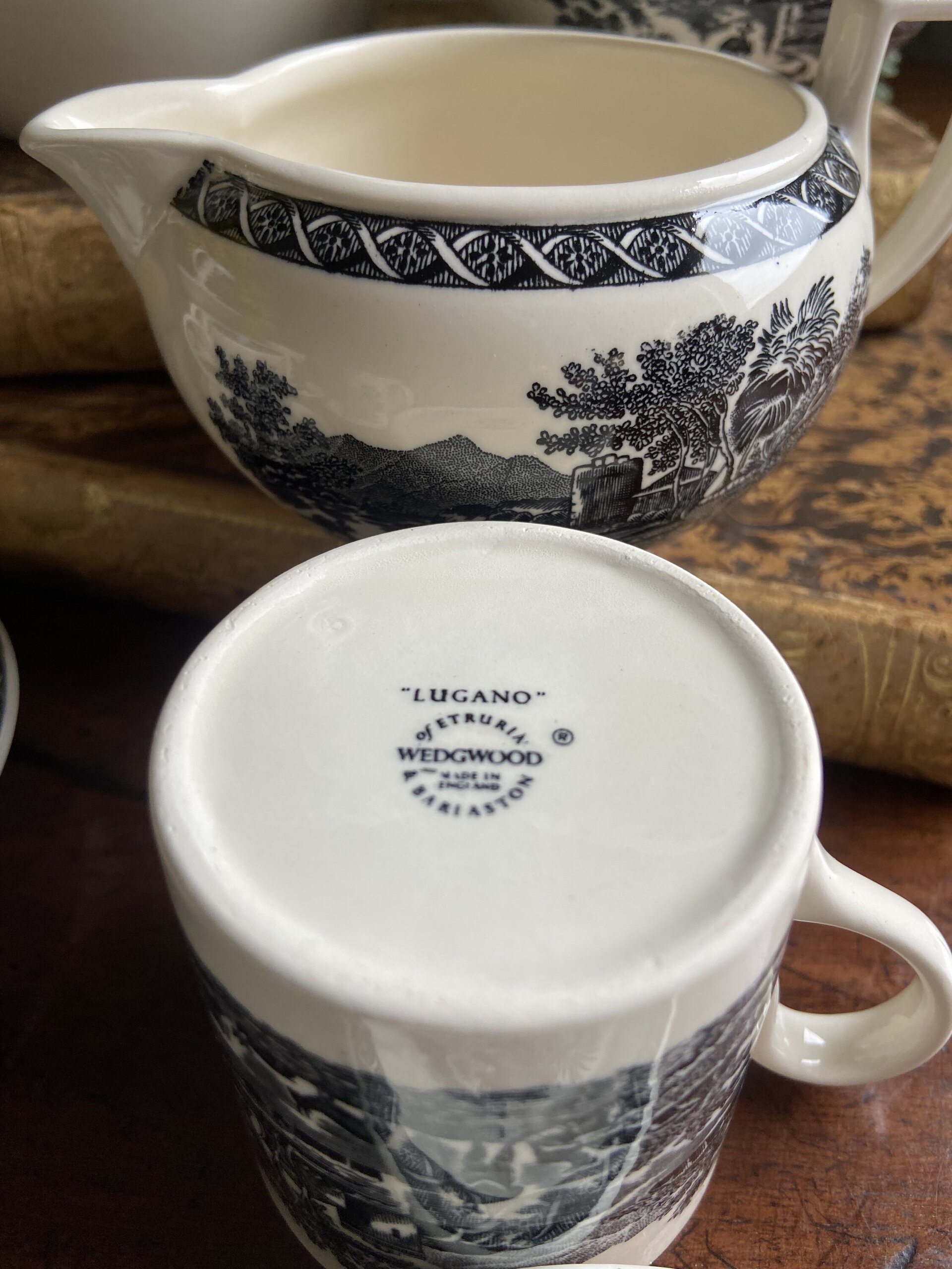 Juego de café en porcelana inglesa "Wedgwood" (mod. Lugano). - 8