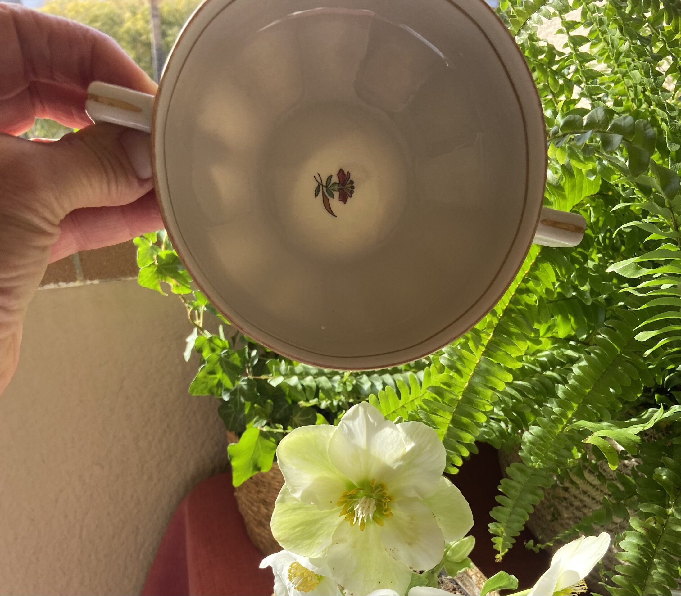 6 tazas de consomé en porcelana "Vista Alegre" - 8