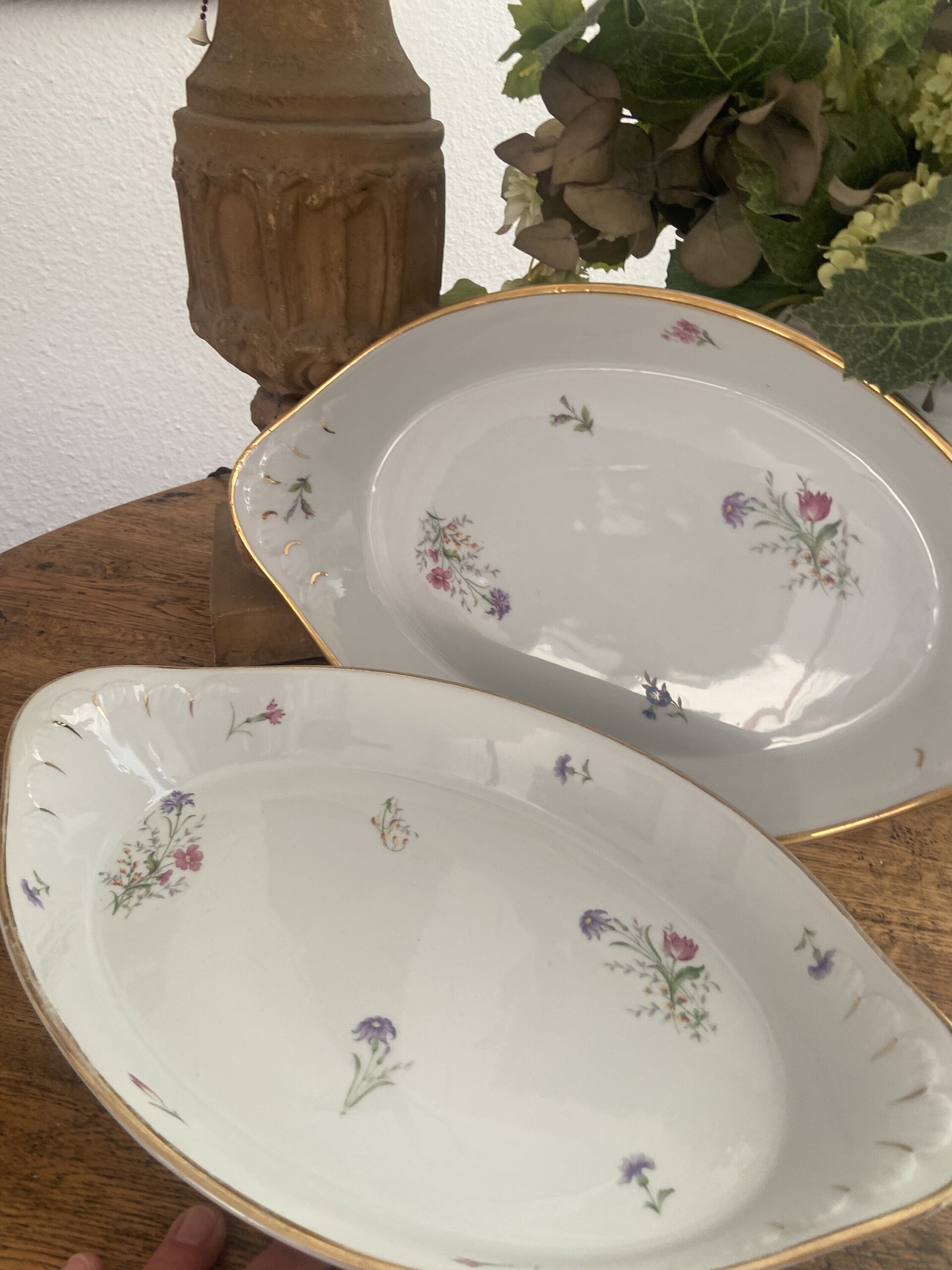 Fuente ovalada de horno en porcelana  Fenix¨La Pajarita" en Barcelona - 1