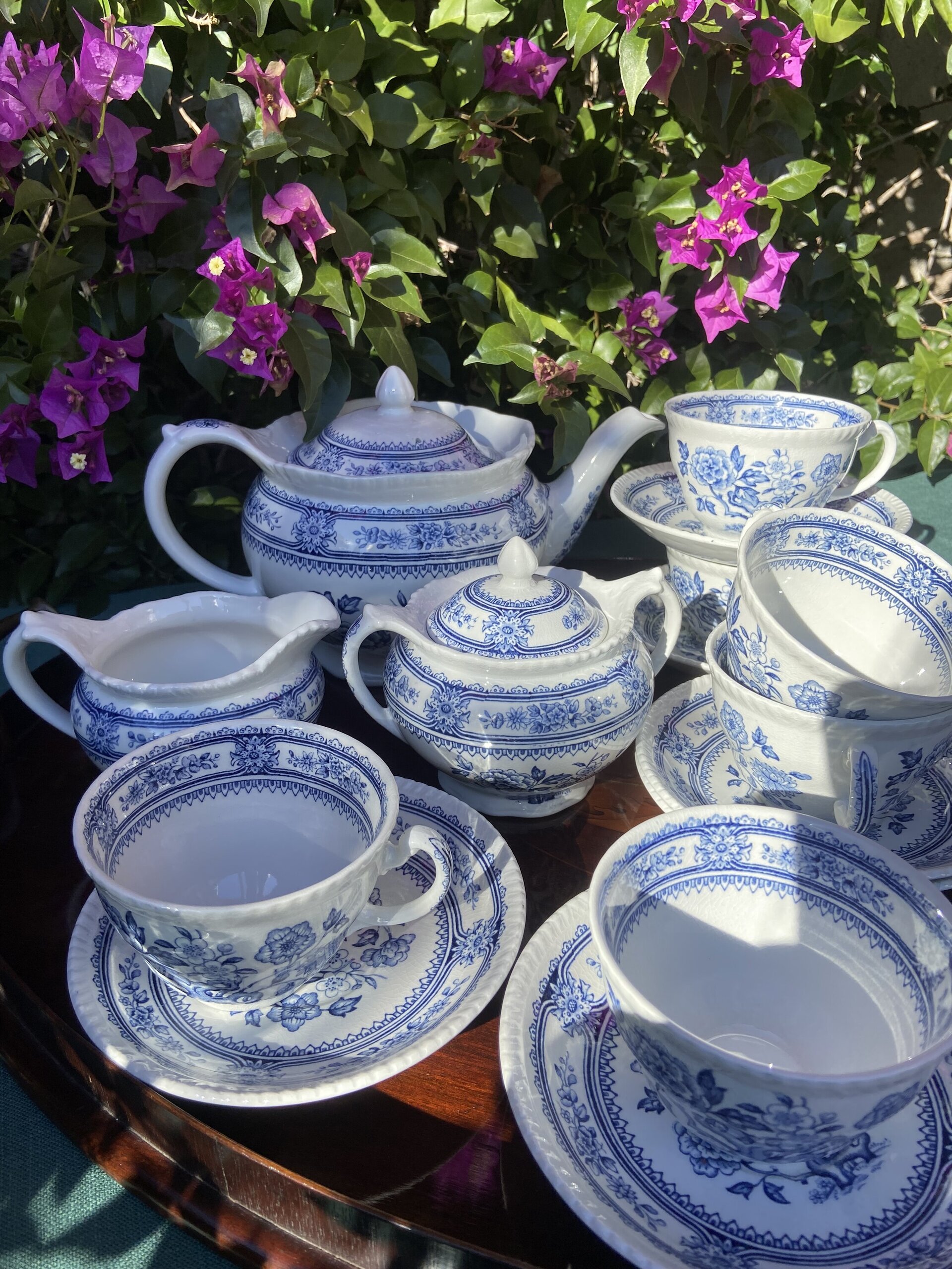 Juego de té en loza inglesa "Wood & Sons" (mod. Dorset). - 3